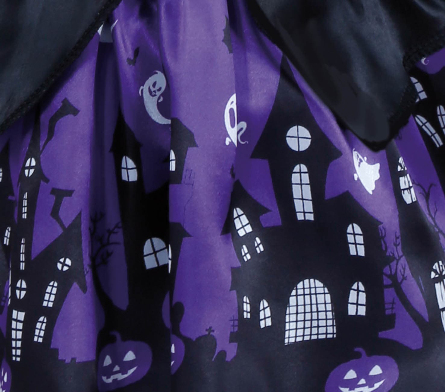 Lilla heks – kostume til baby, sort og lilla