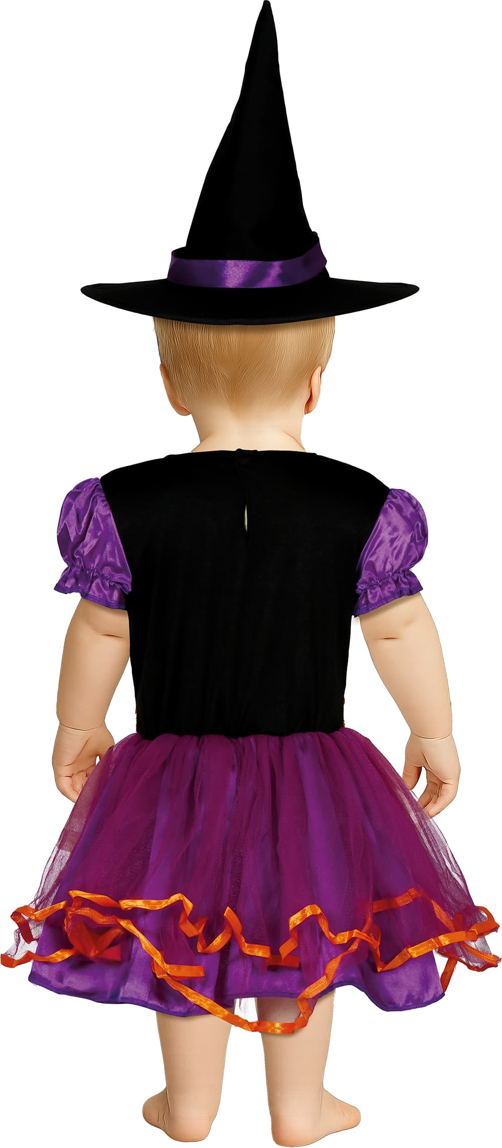 Lilla heks – kostume til baby, sort, lilla og orange