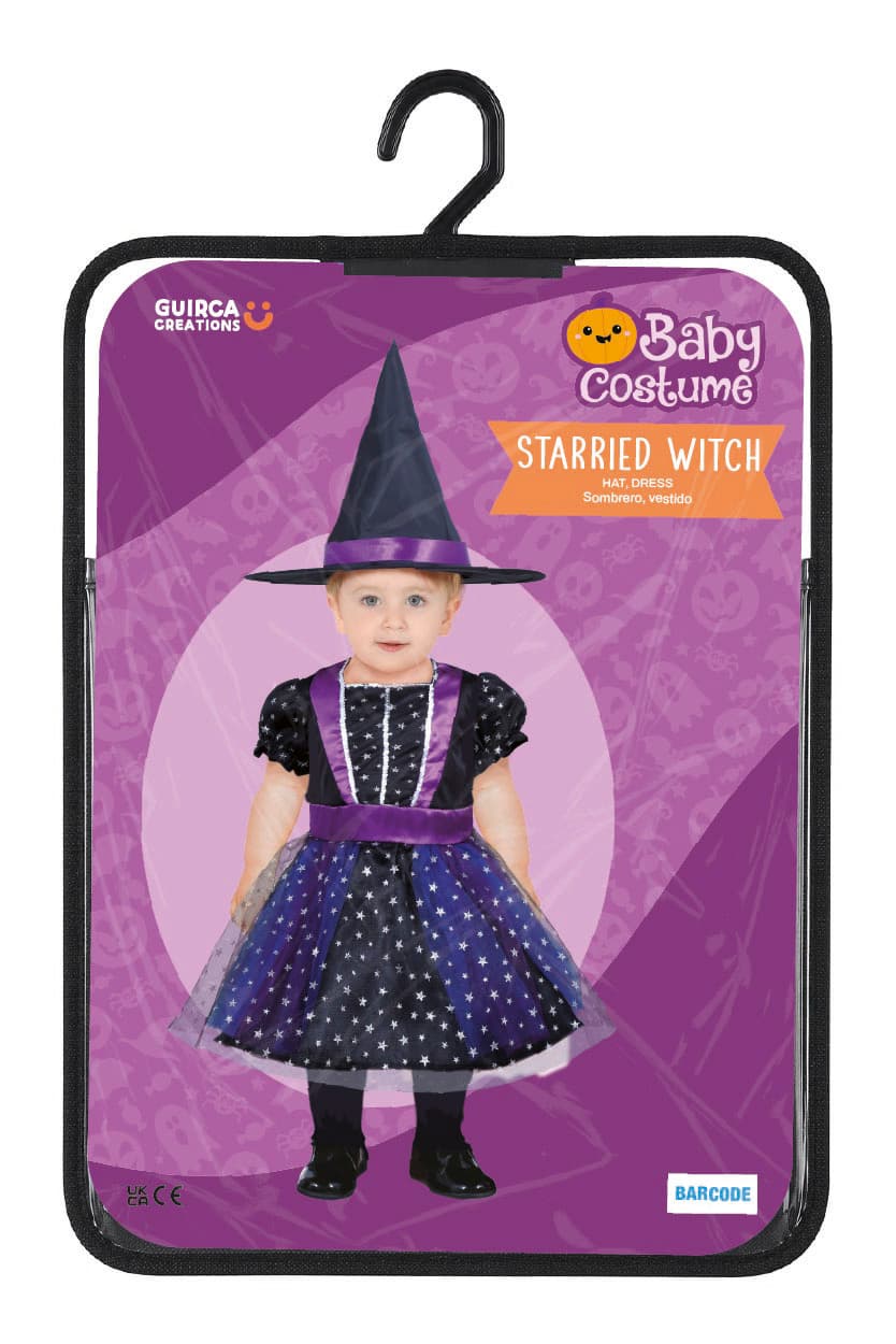 Heks med stjerner – kostume til baby