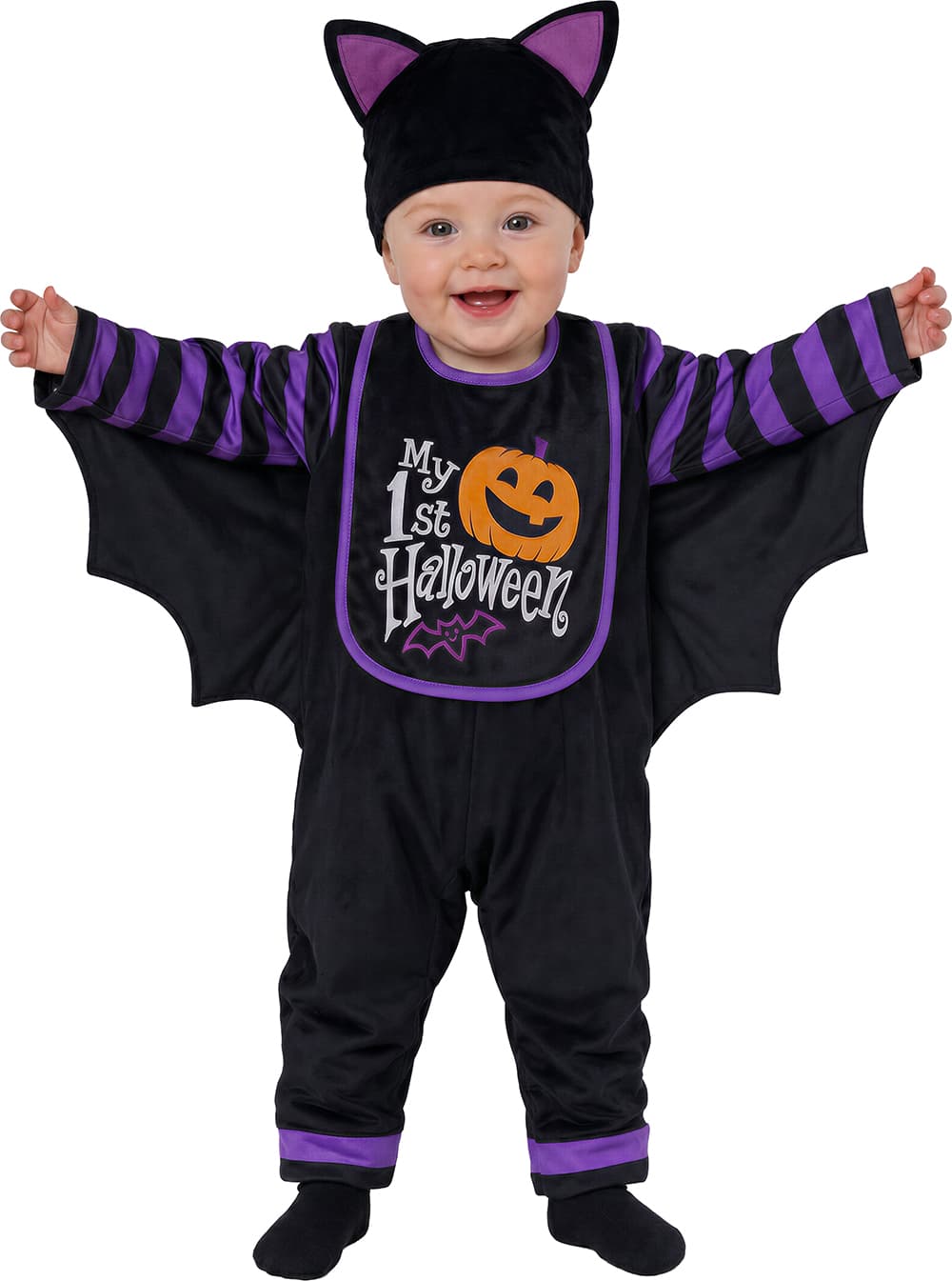 Flagermus til første halloween – kostume til baby