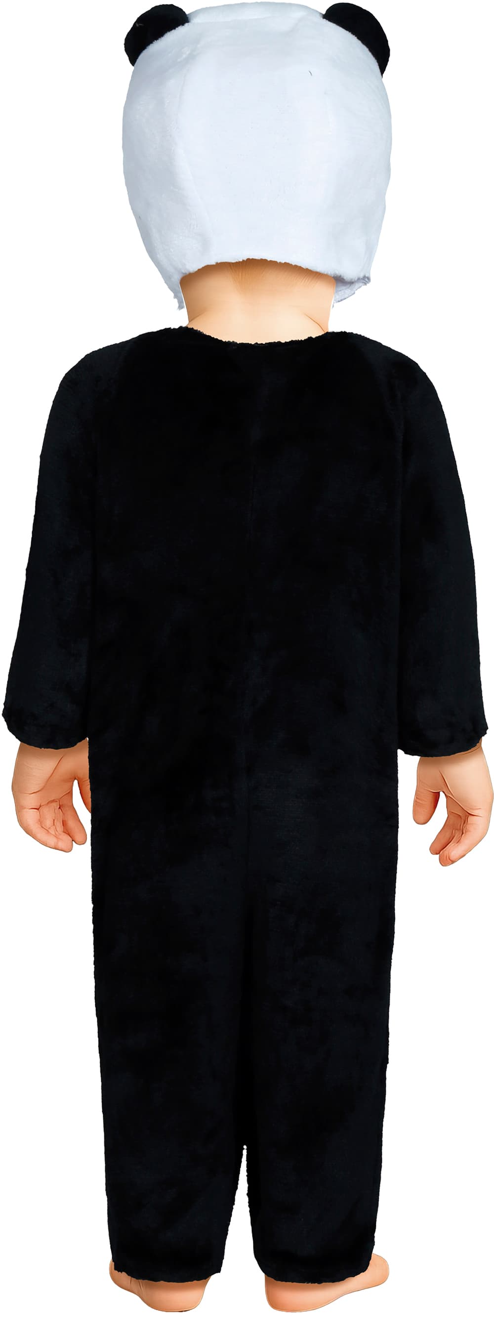 Panda – kostume til baby, hvid og sort