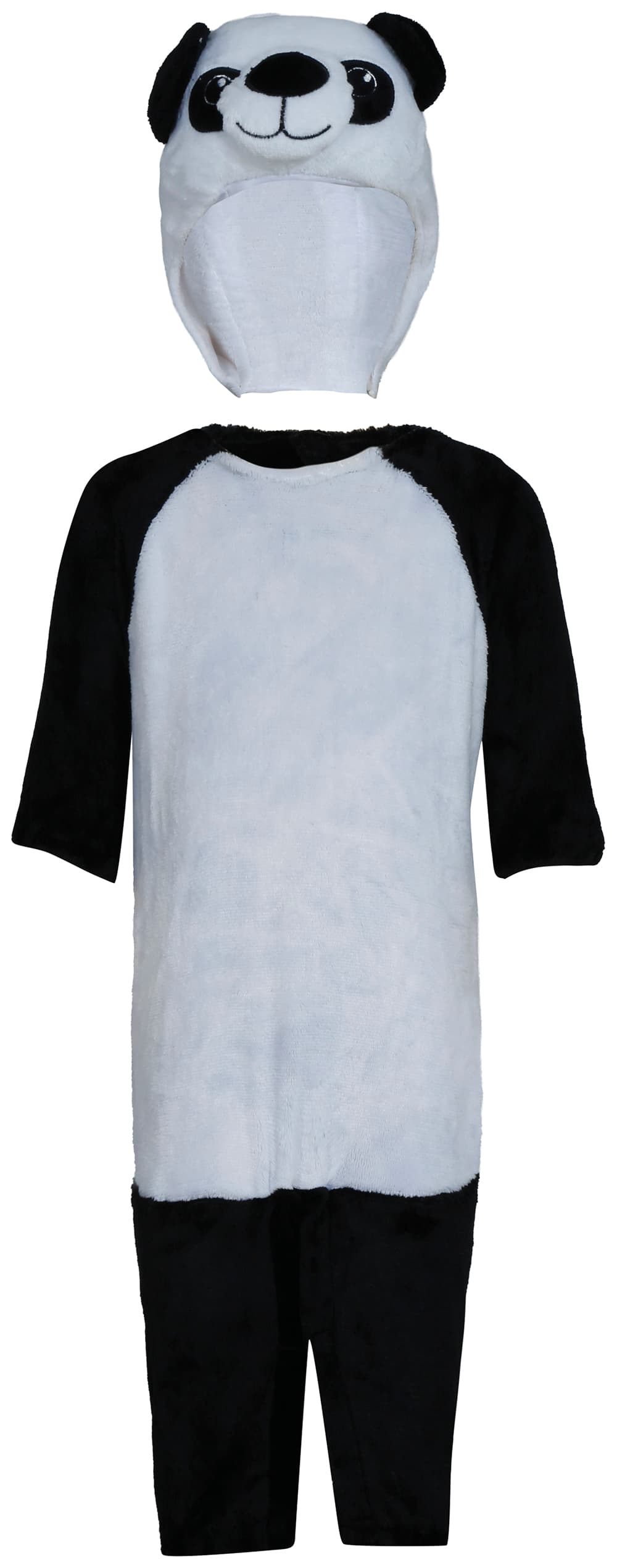 Panda – kostume til baby, hvid og sort