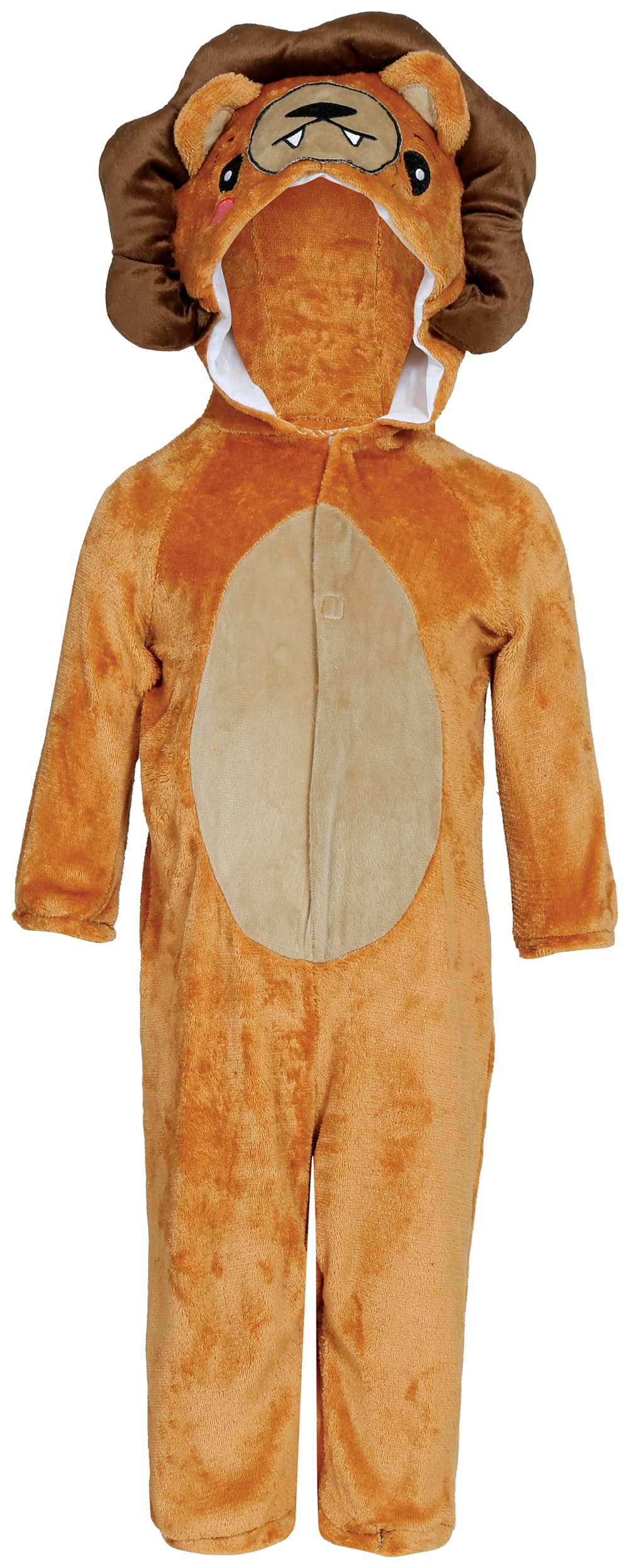 Løve – kostume til baby, orange og brun