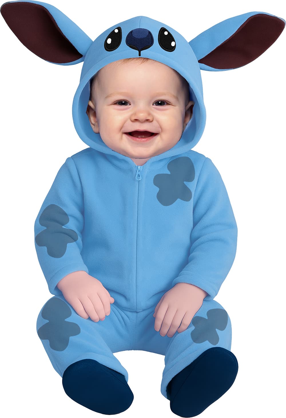 Blåt rumvæsen – kostume til baby