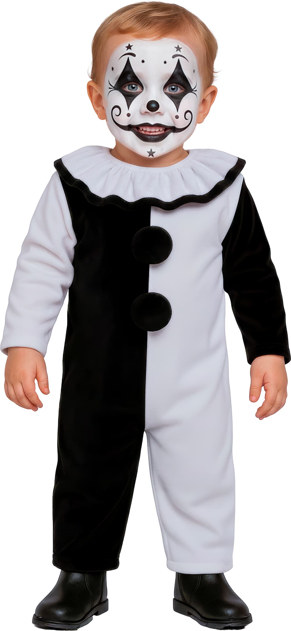 Skræmmende klovn – kostume til baby