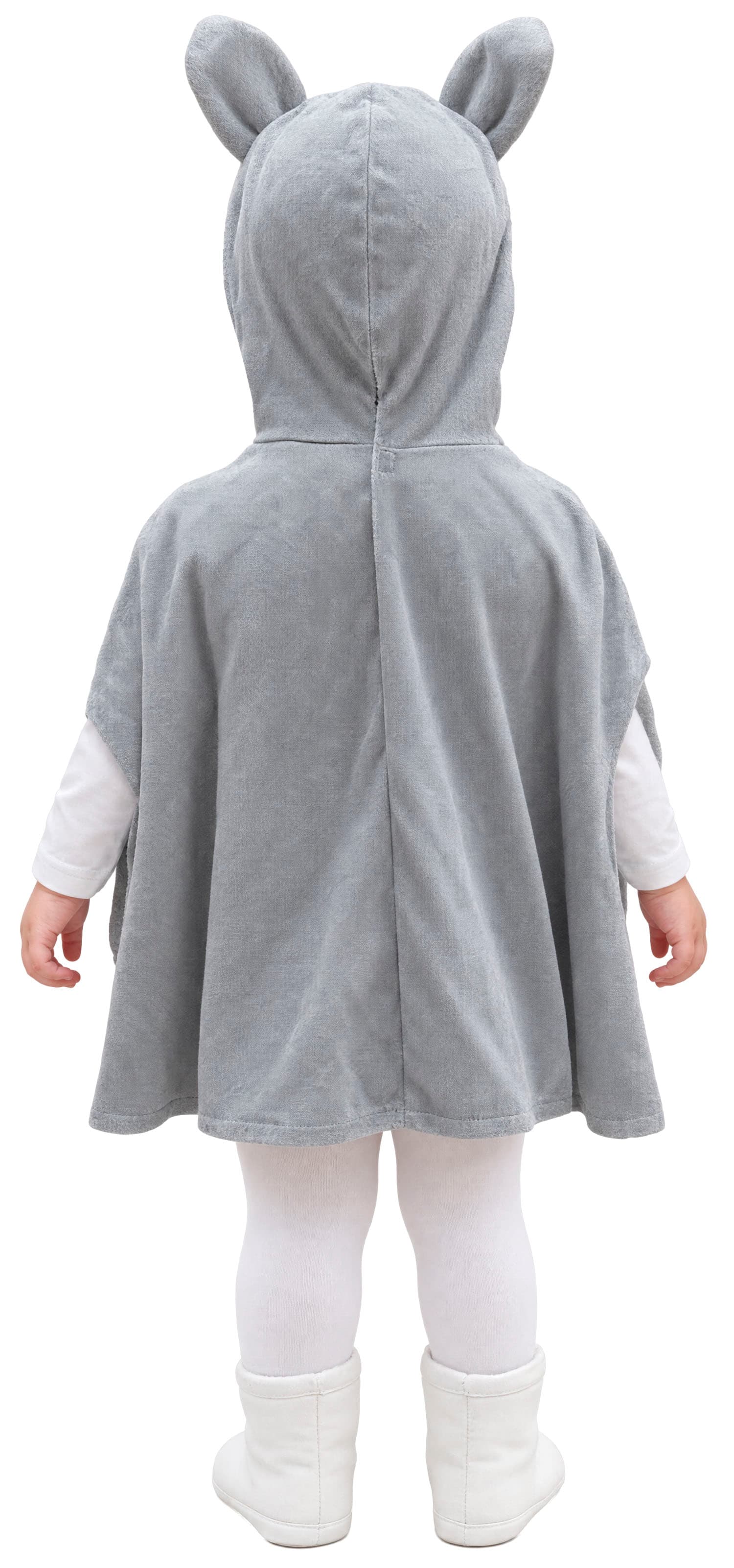 Ulveponcho – kostume til baby