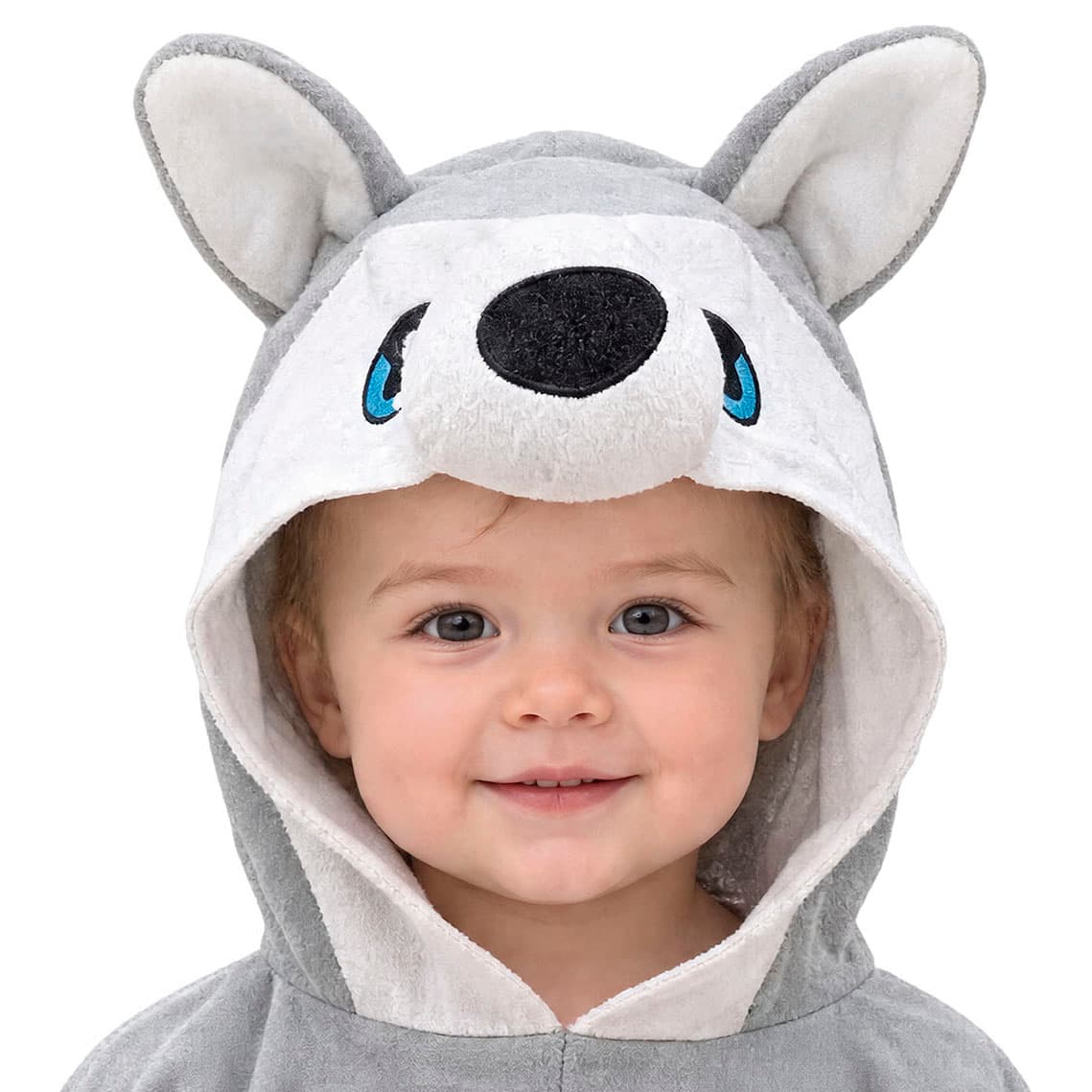 Ulveponcho – kostume til baby