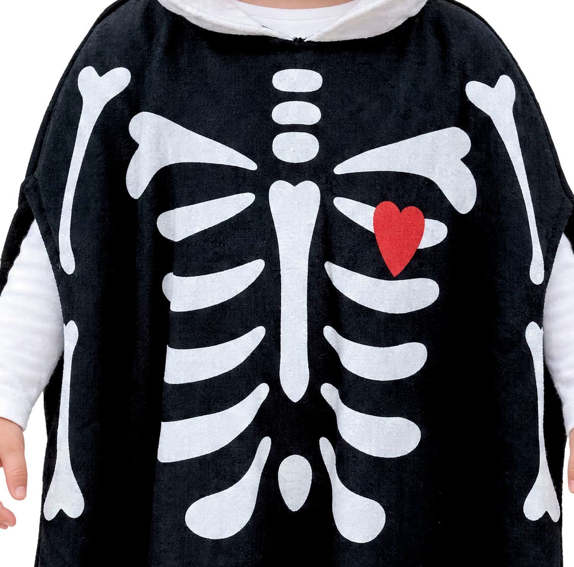 Skeletponcho – kostume til baby