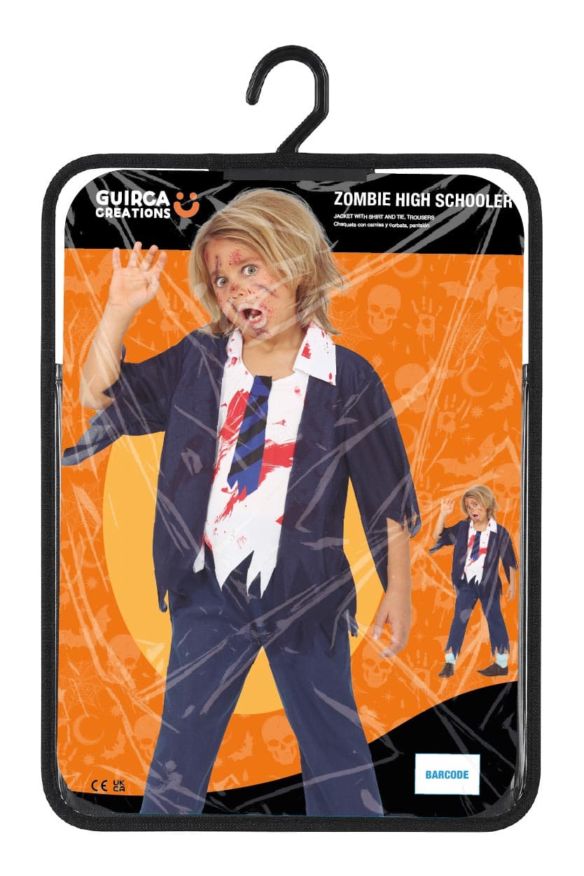 Zombie-gymnasieelev – kostume til børn