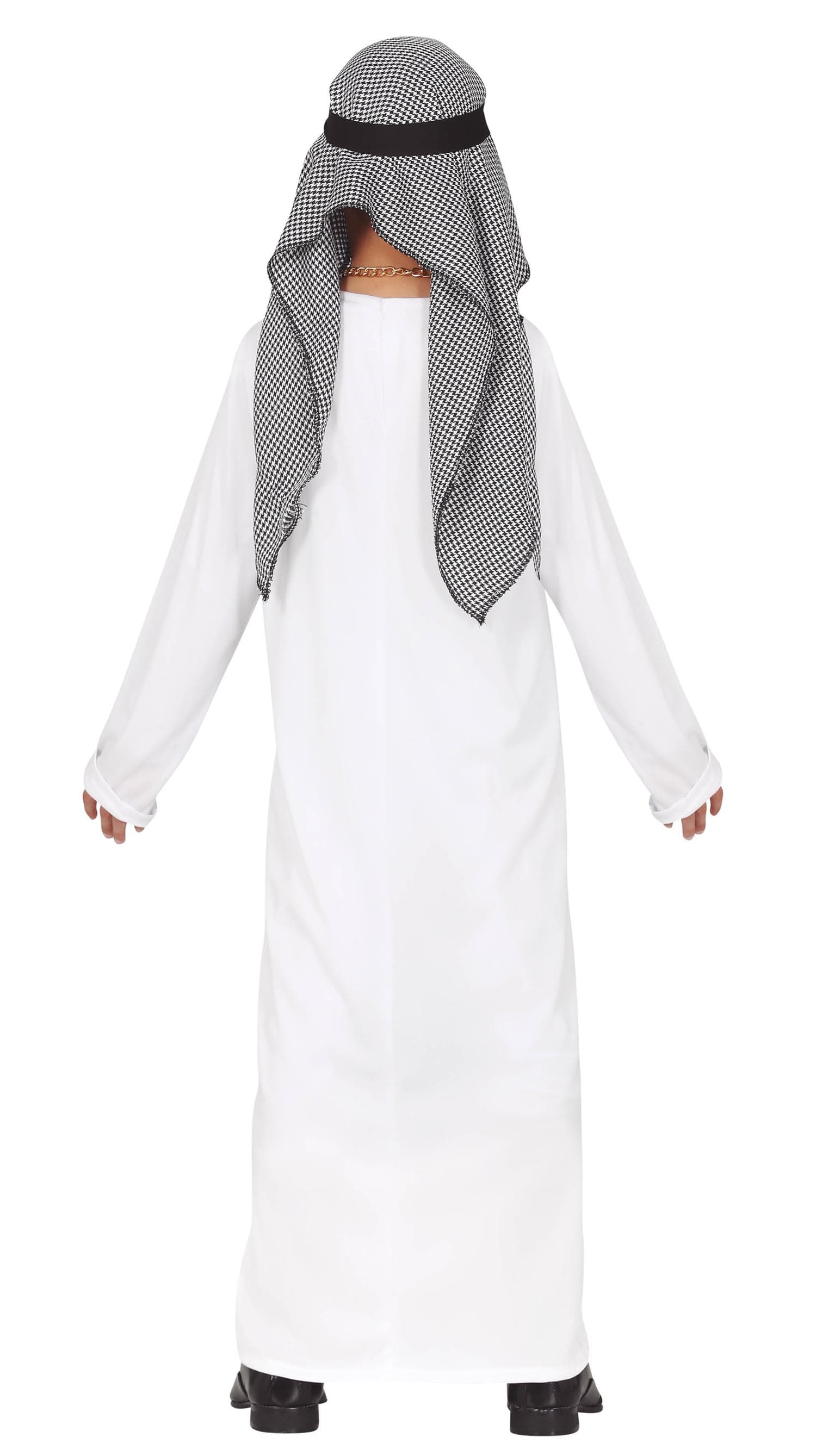 Sheik – kostume til drenge, hvid og grå