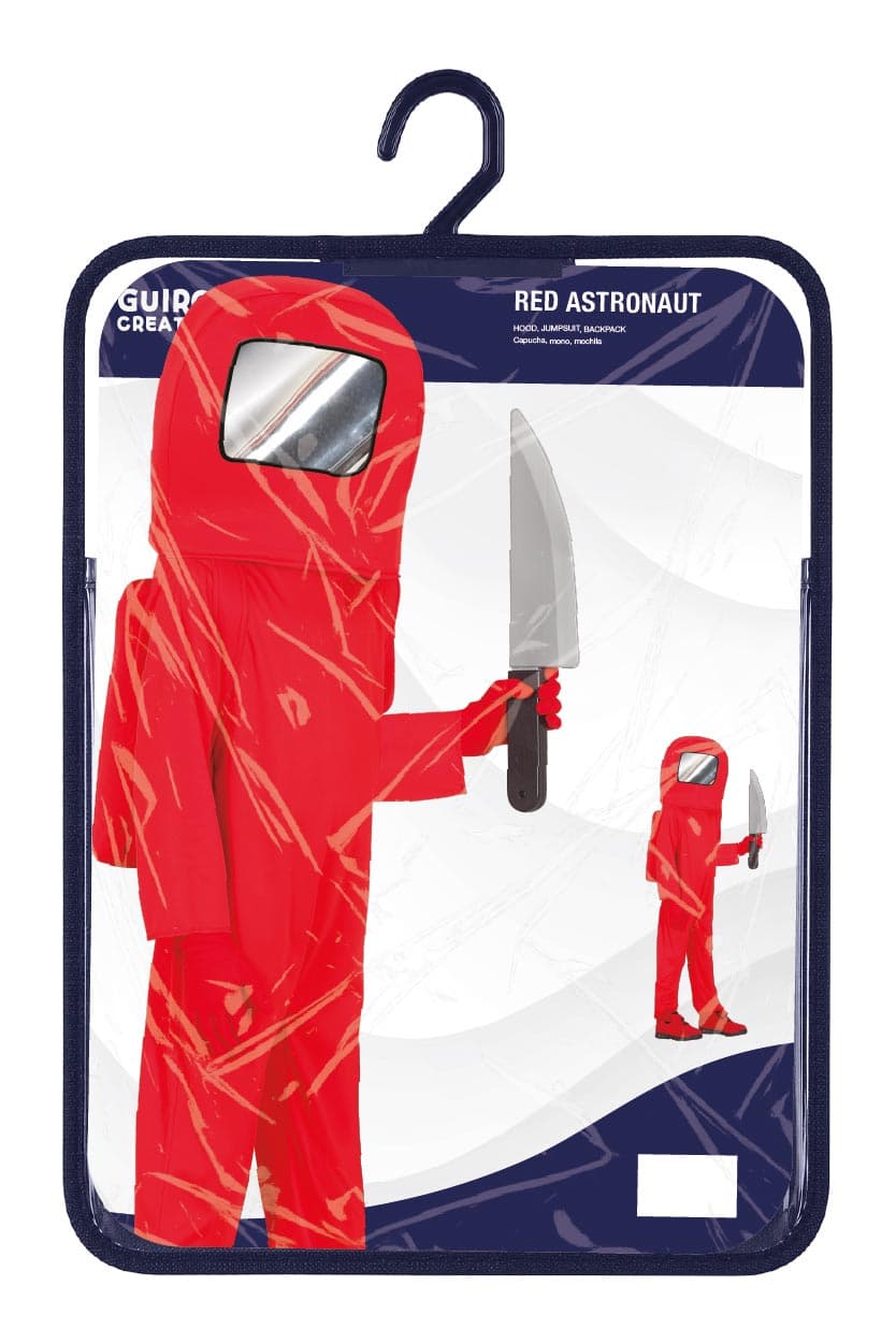 Rød astronaut – kostume til børn