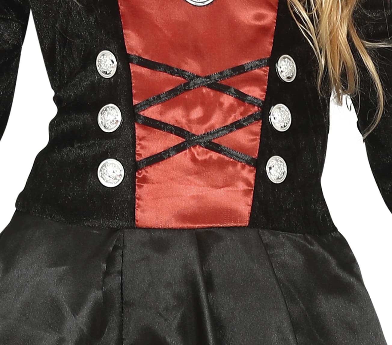 Vampyr – kostume til piger, sort og bordeaux, model 77624