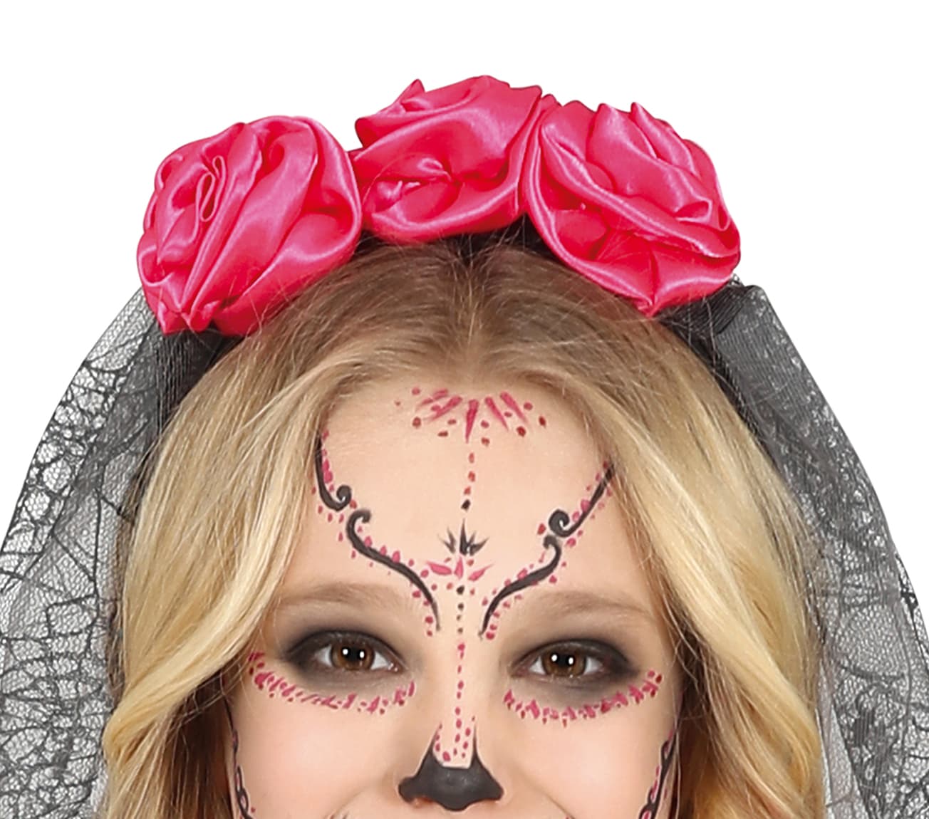 Catrina – kostume til piger, sort og flerfarvet, model 77659