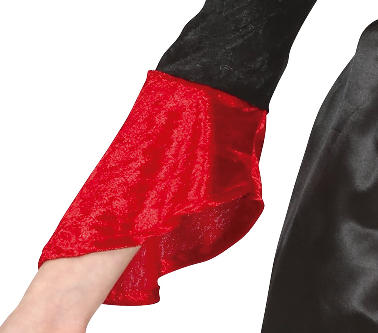 Vampyr – kostume til piger, sort og bordeaux, model 77675