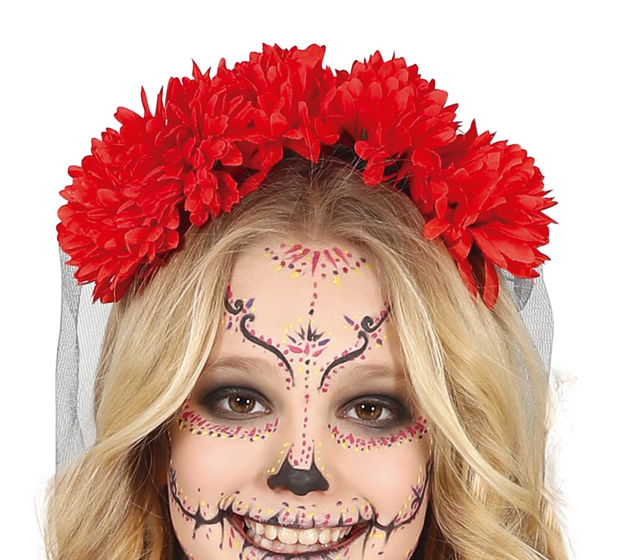 Catrina – kostume til piger, sort og flerfarvet, model 77686