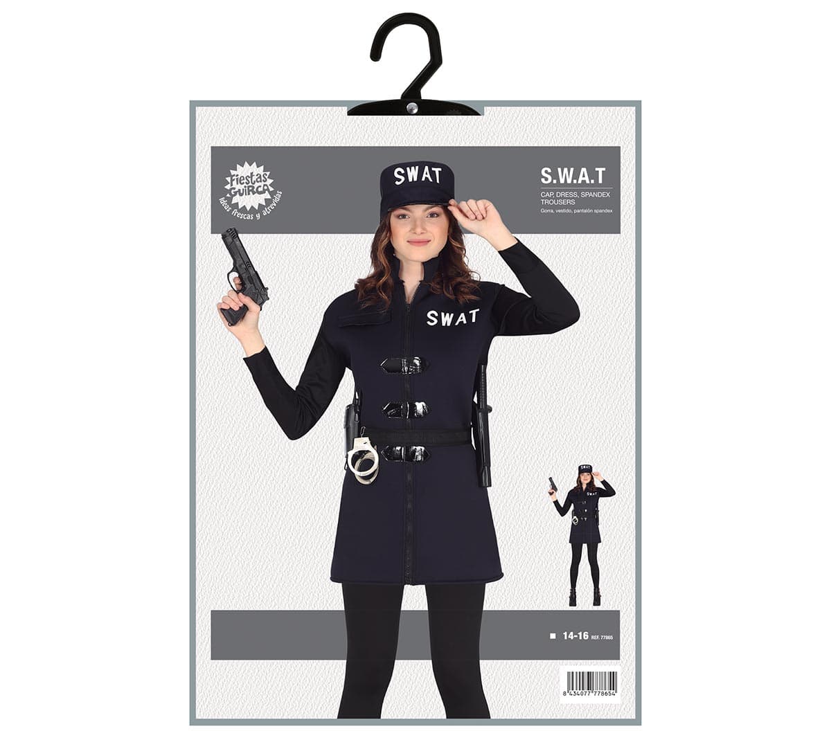 SWAT – kostume til børn og voksne, model 77865