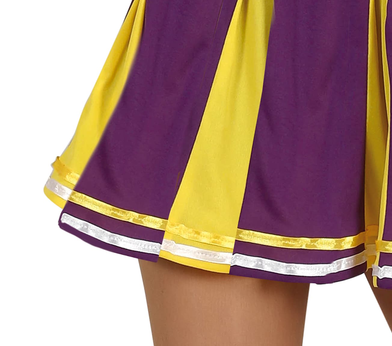 Cheerleader – kostume til børn og voksne, lilla og gul
