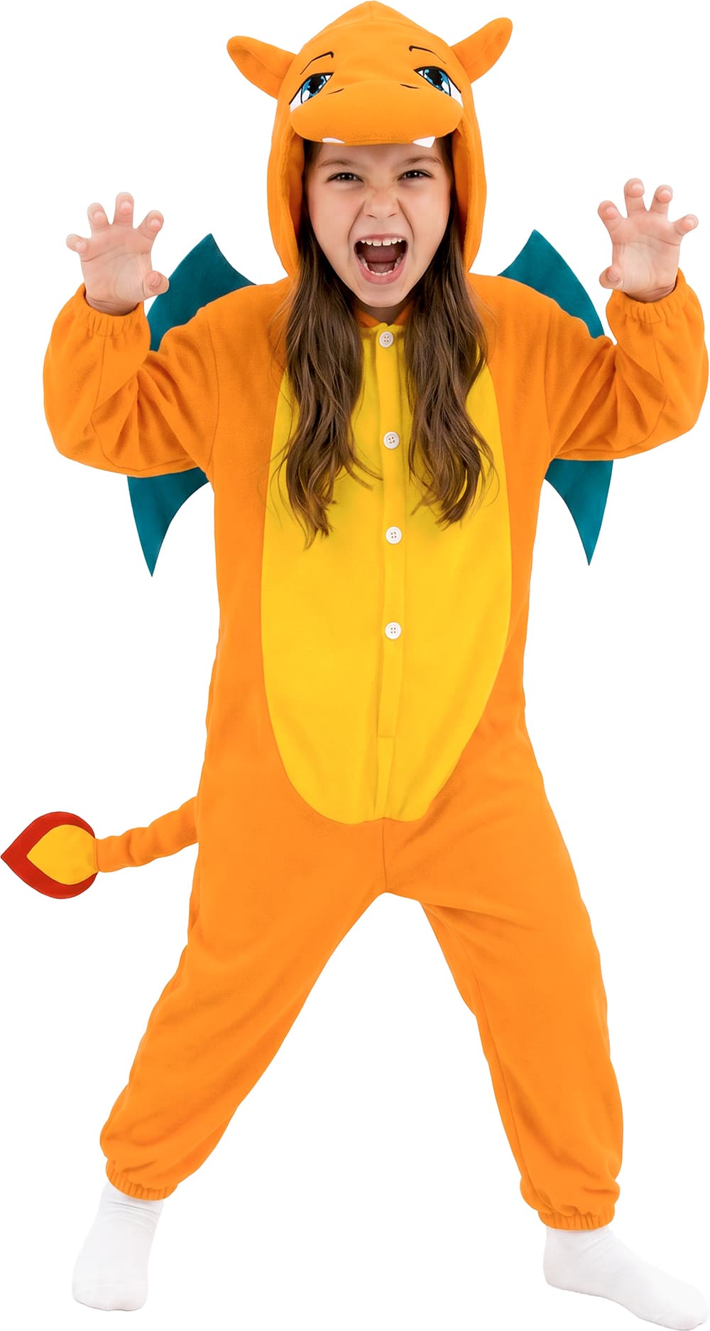 Drage – kostume til børn, orange