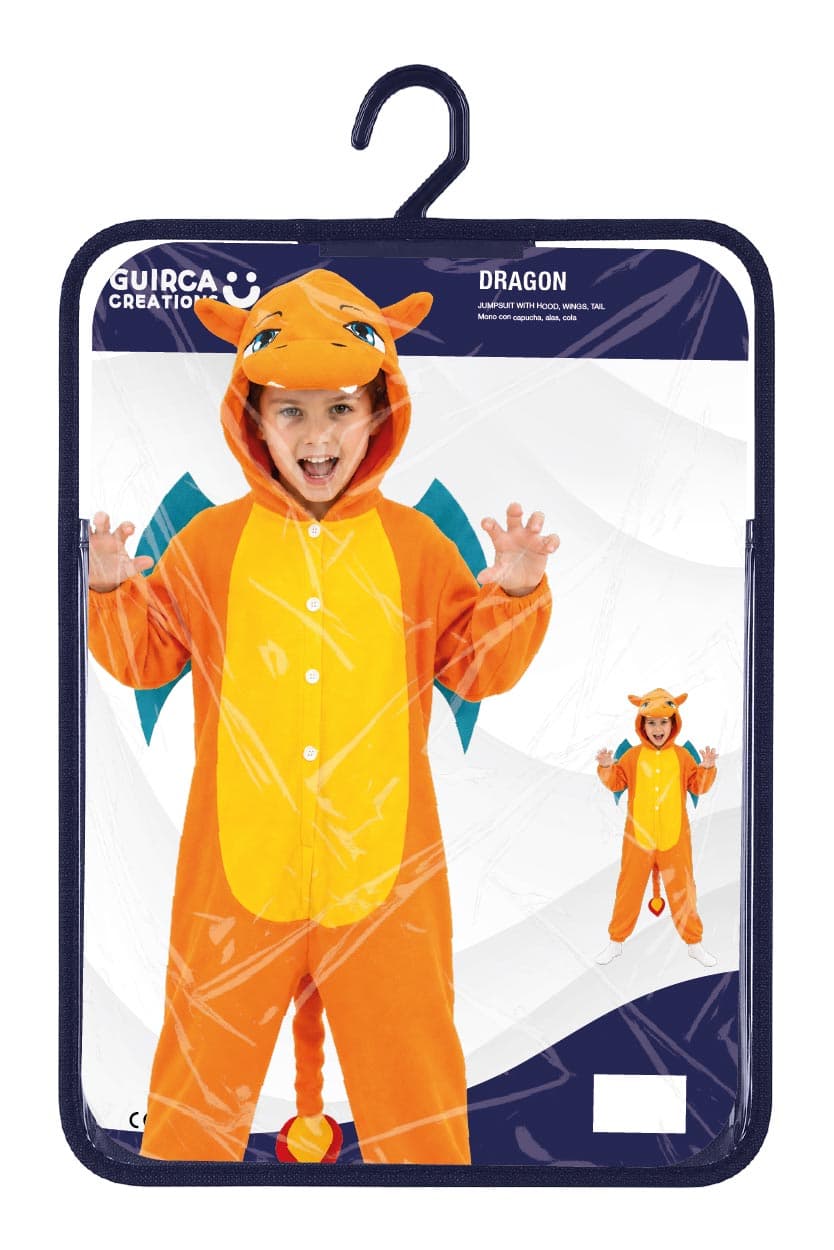 Drage – kostume til børn, orange