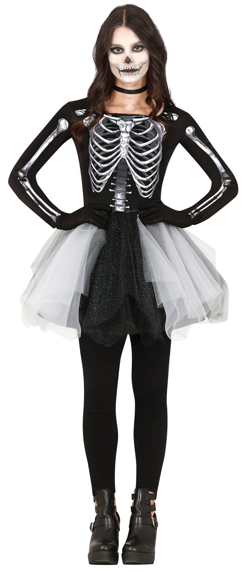 Skelet – kostume til børn og voksne, model 77913