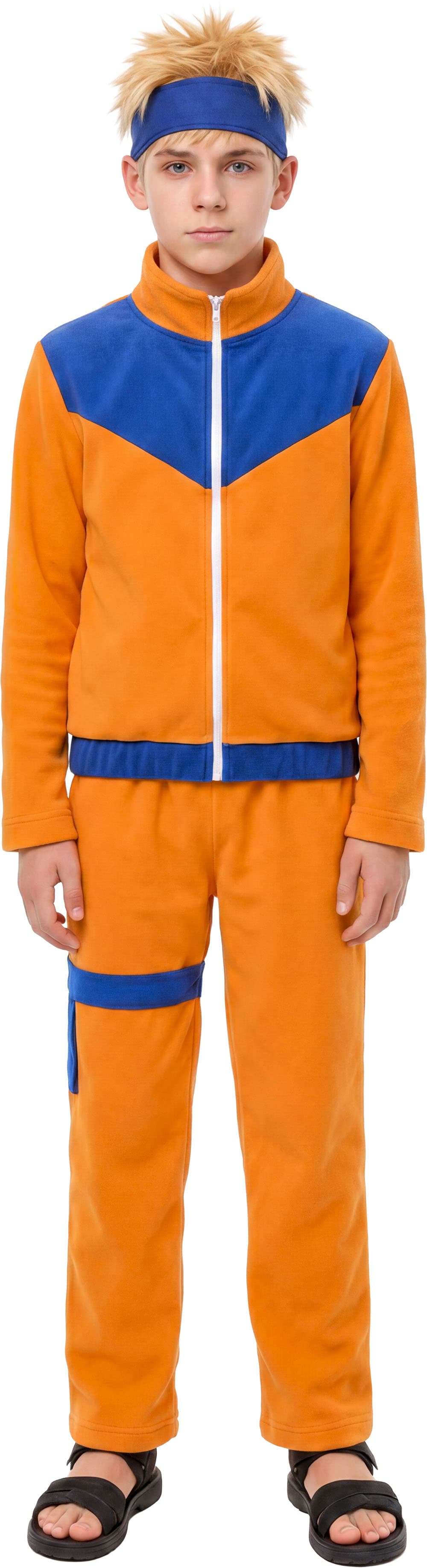 Orange ninja – kostume til drenge