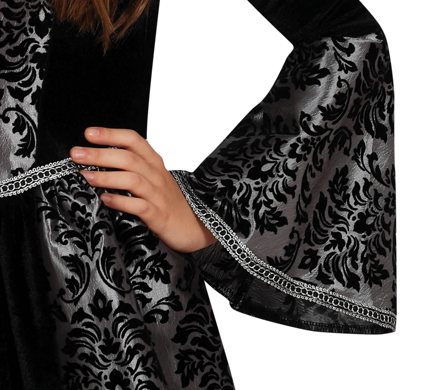 Sølvfarvet vampyr – kostume til piger