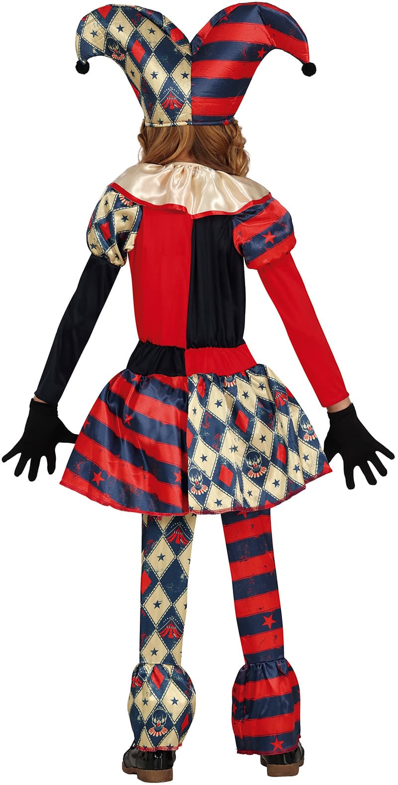 Harlekin med ruder – kostume til piger