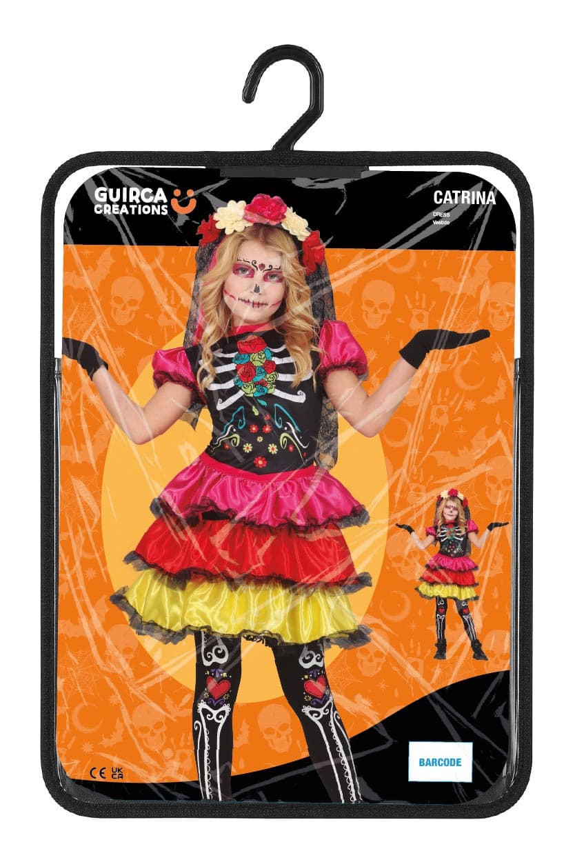 Catrina – kostume til piger, flerfarvet