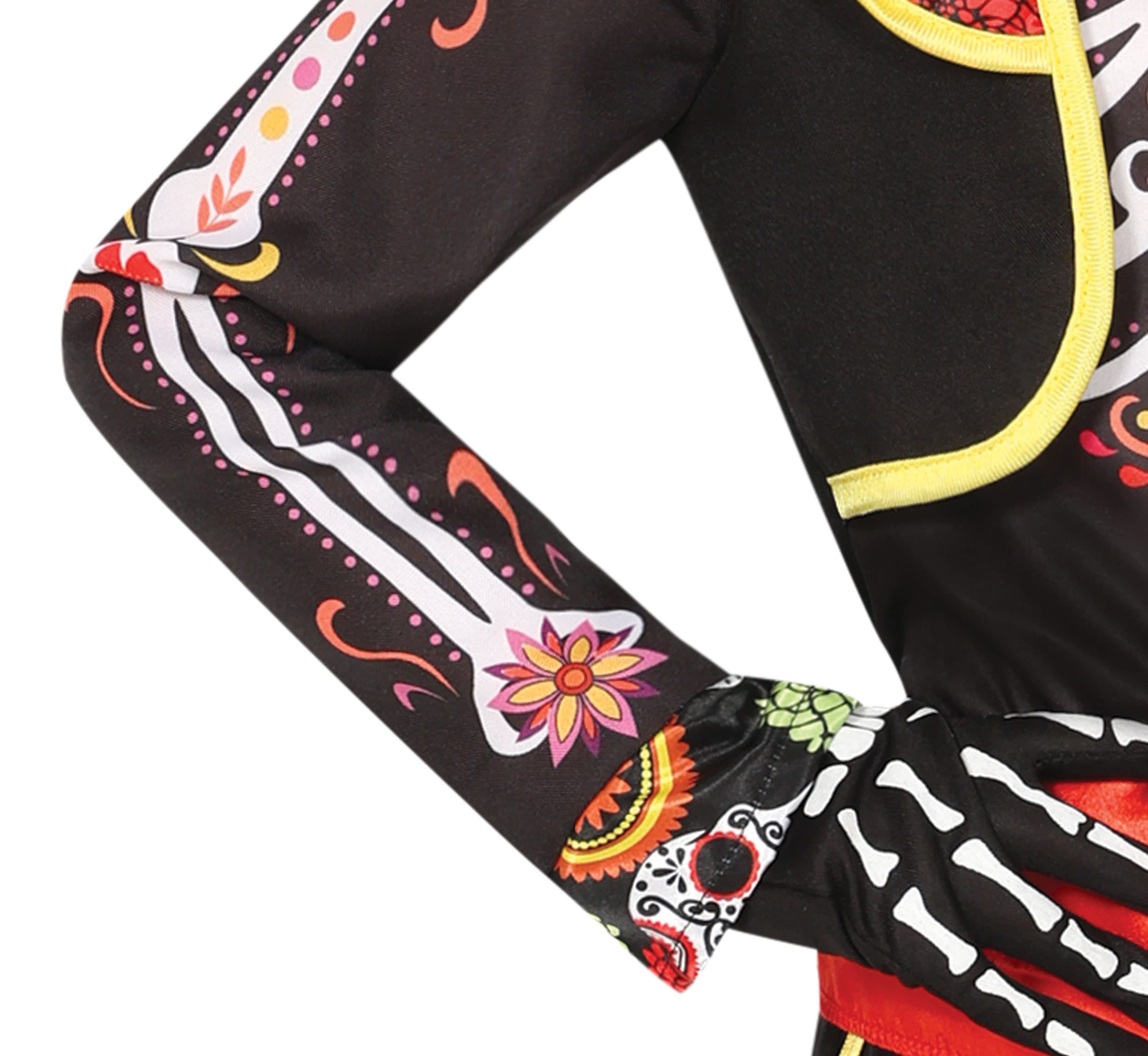 Mariachi-skelet – kostume til drenge, sort og flerfarvet