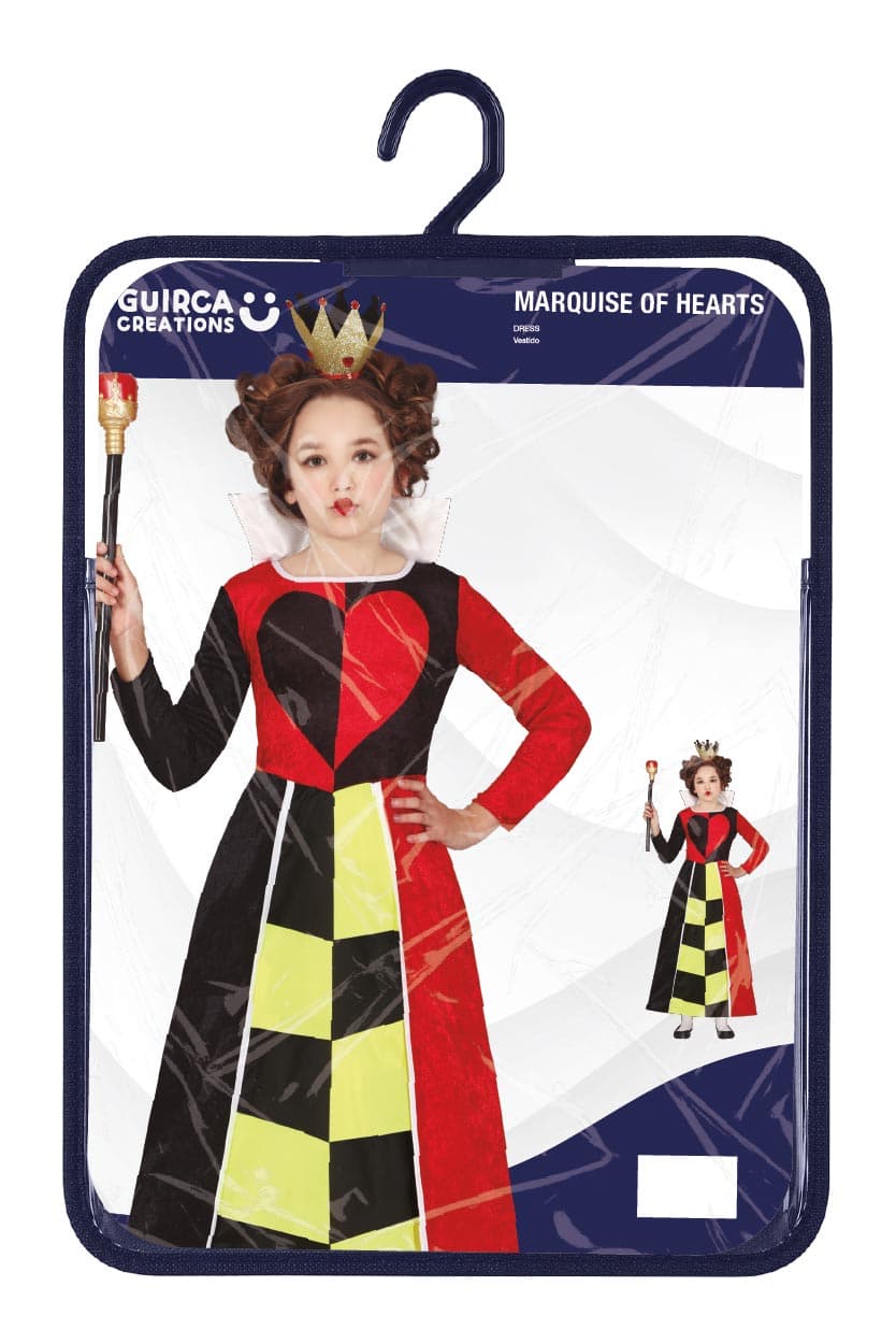 Hjertedronning – kostume til piger, model 78449