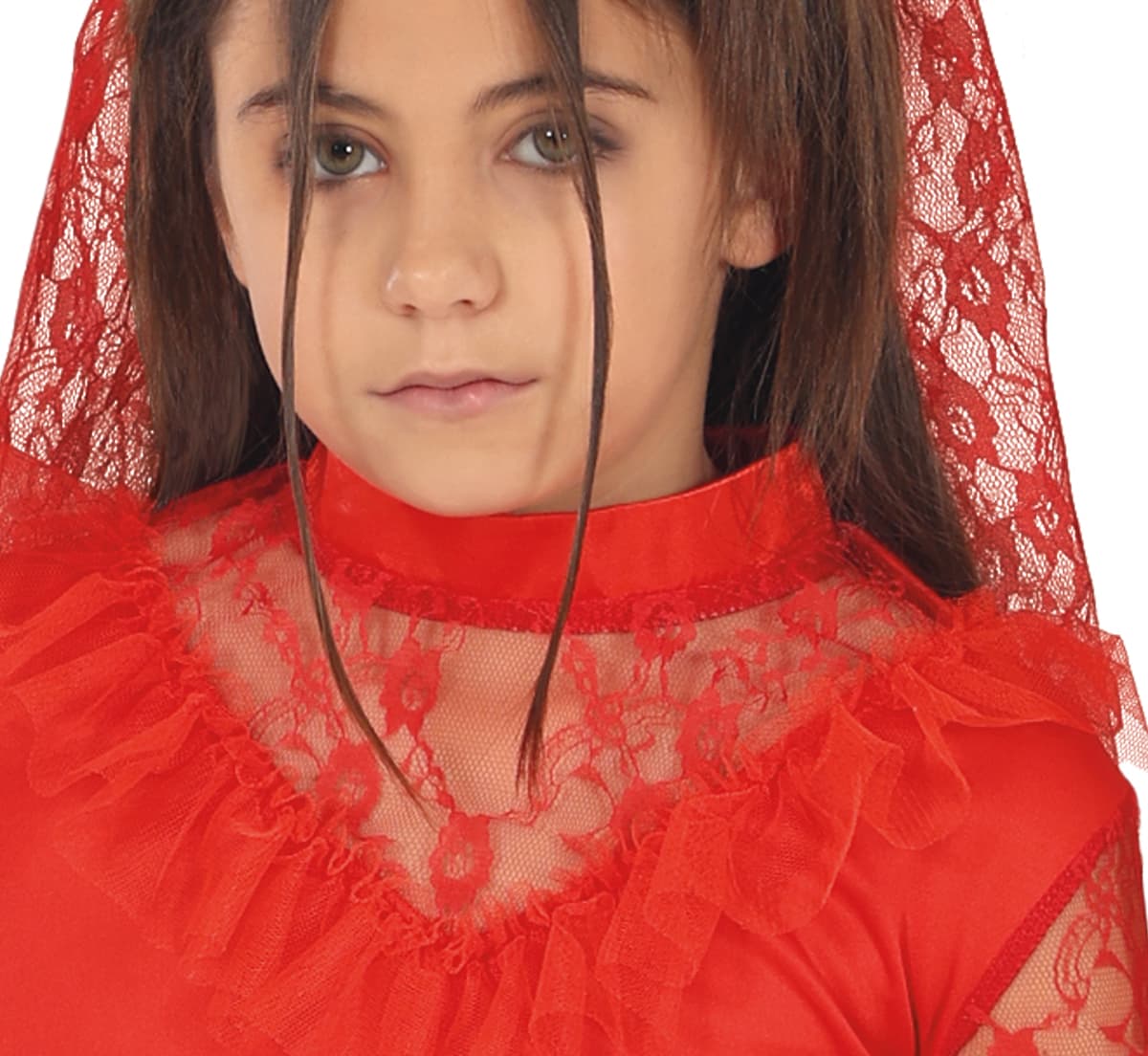 Rød brud – kostume til piger