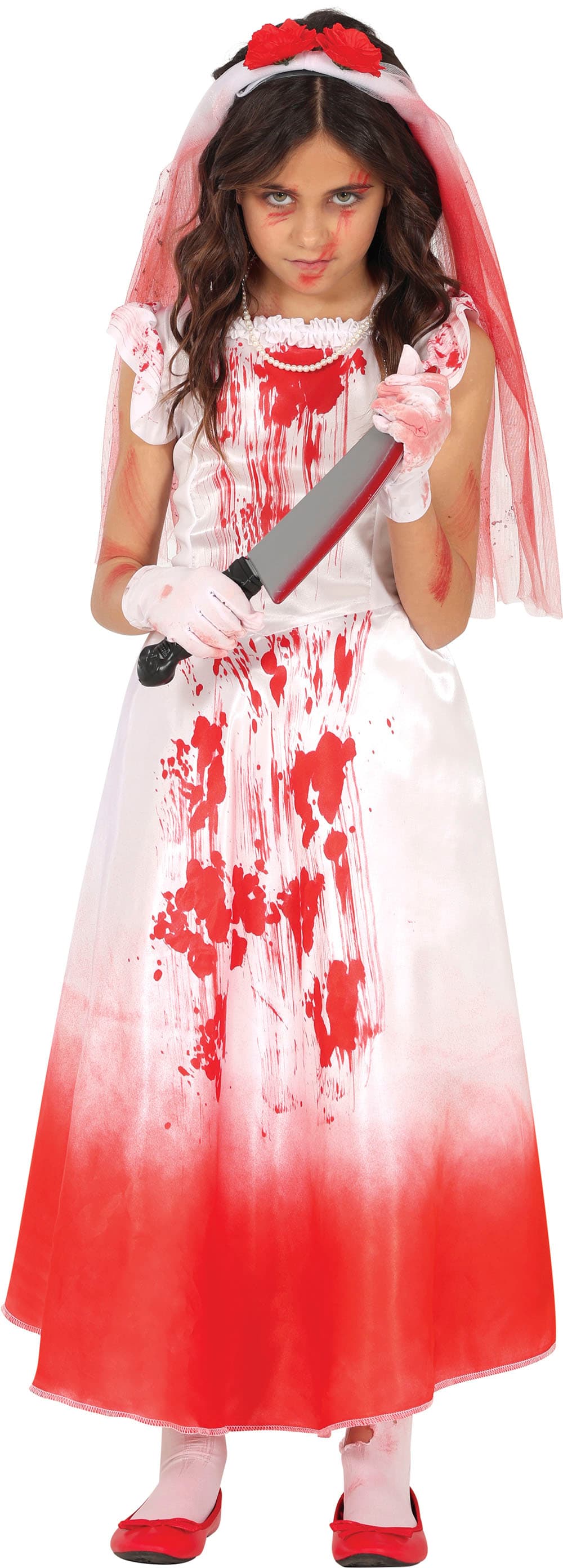 Blodig brud – kostume til piger, model 78676