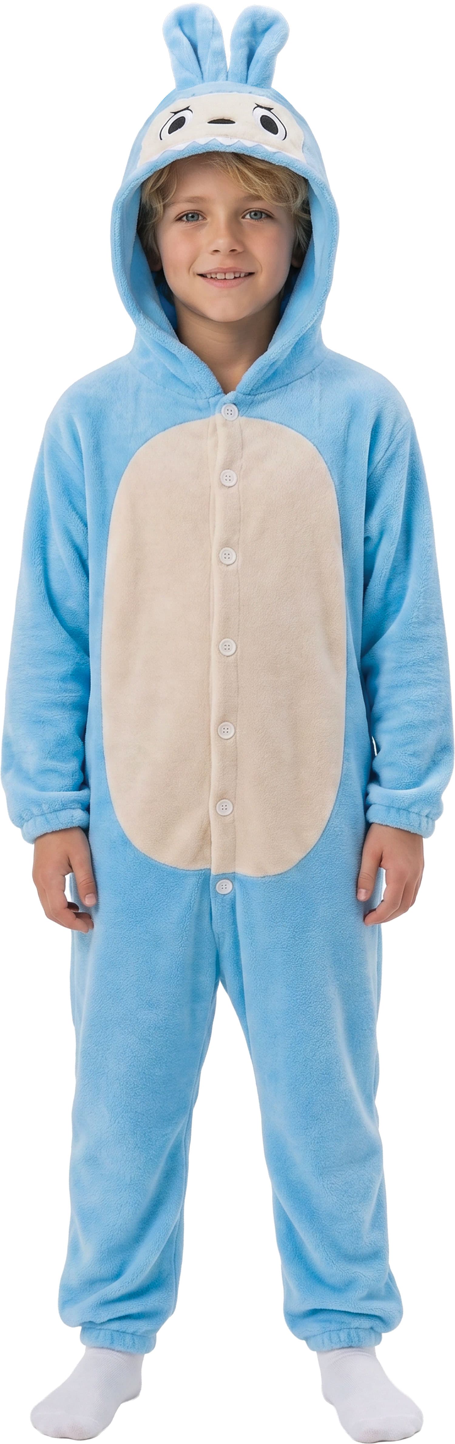 Blå Lulu-monsterpyjamas – kostume til børn