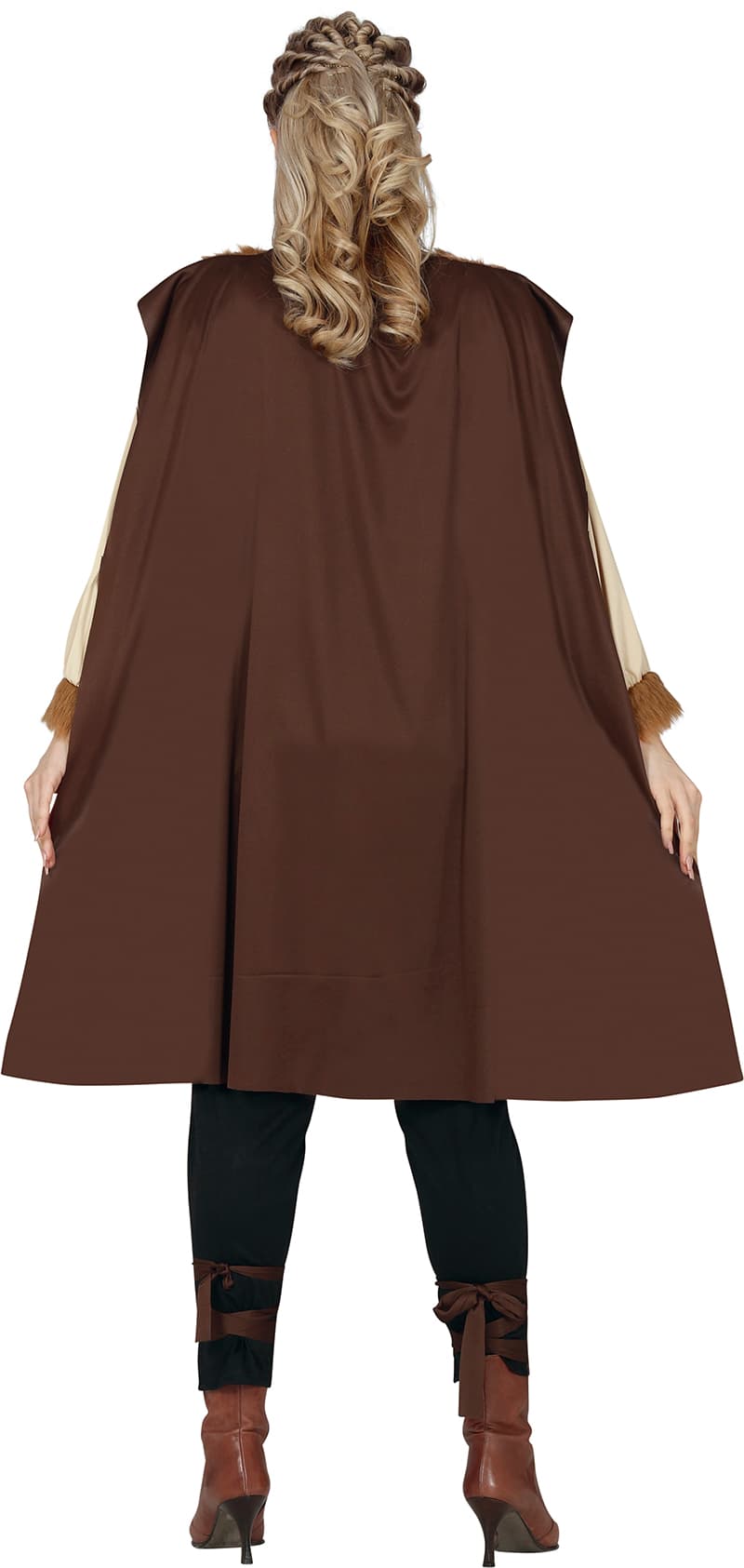 Viking – kostume til damer, brun og beige