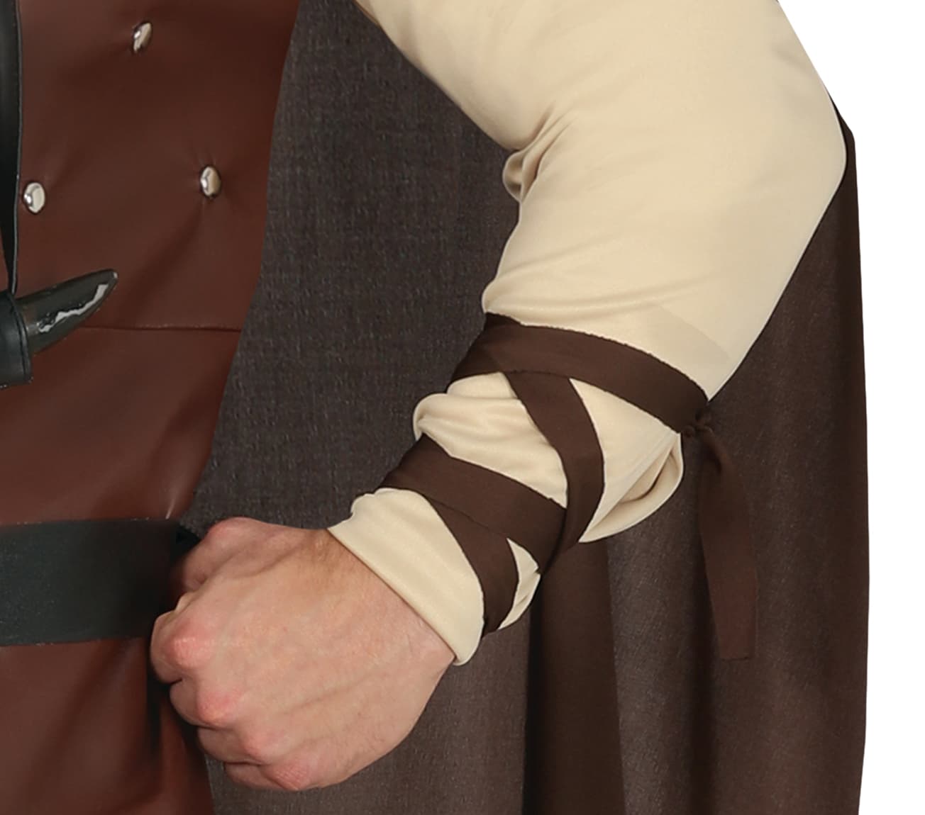 Viking – kostume til herrer, brun og beige