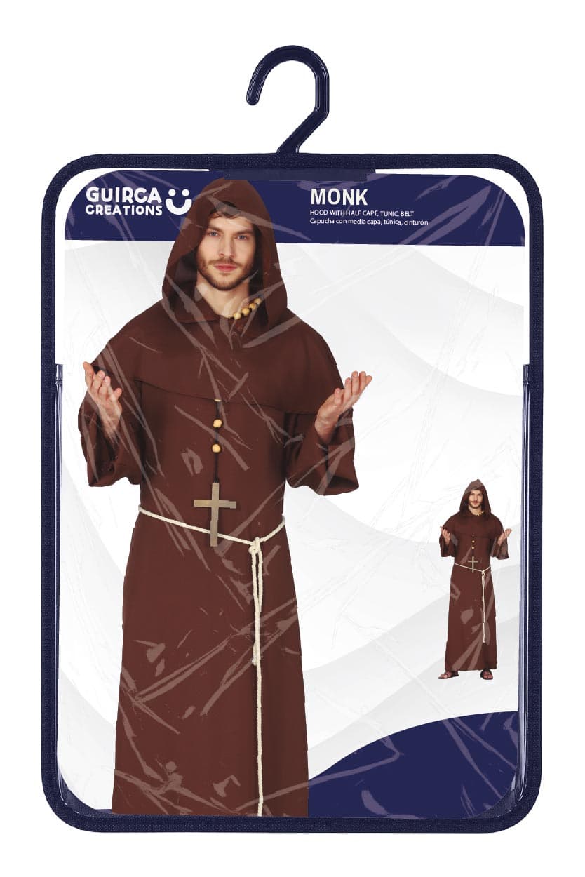 Munk – kostume til herrer, brun, model 79290