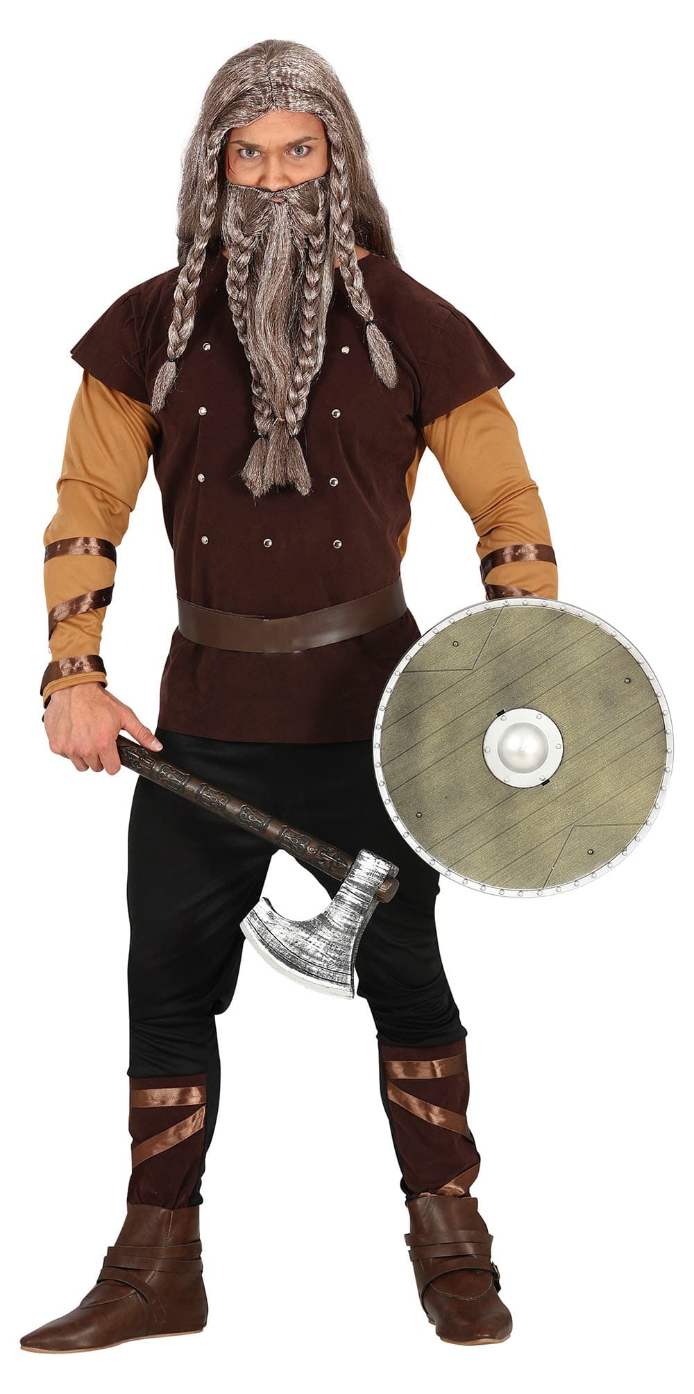 Viking – kostume til herrer, brun