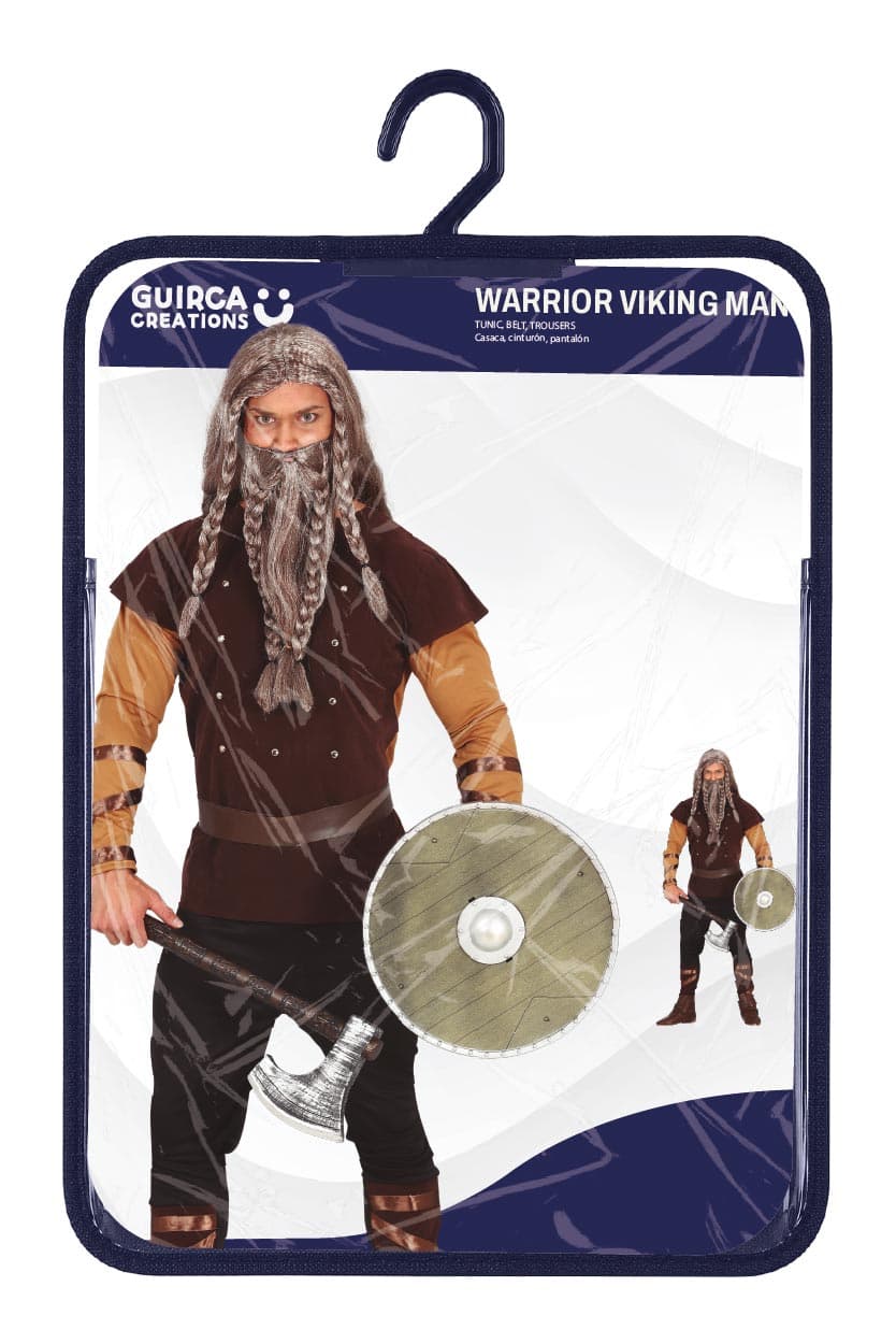 Viking – kostume til herrer, brun