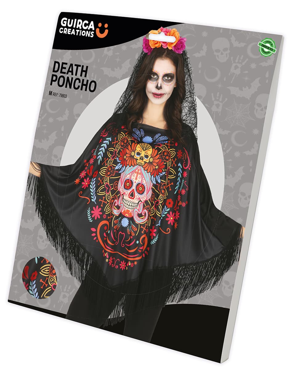 Poncho til De Dødes Dag – kostume til damer