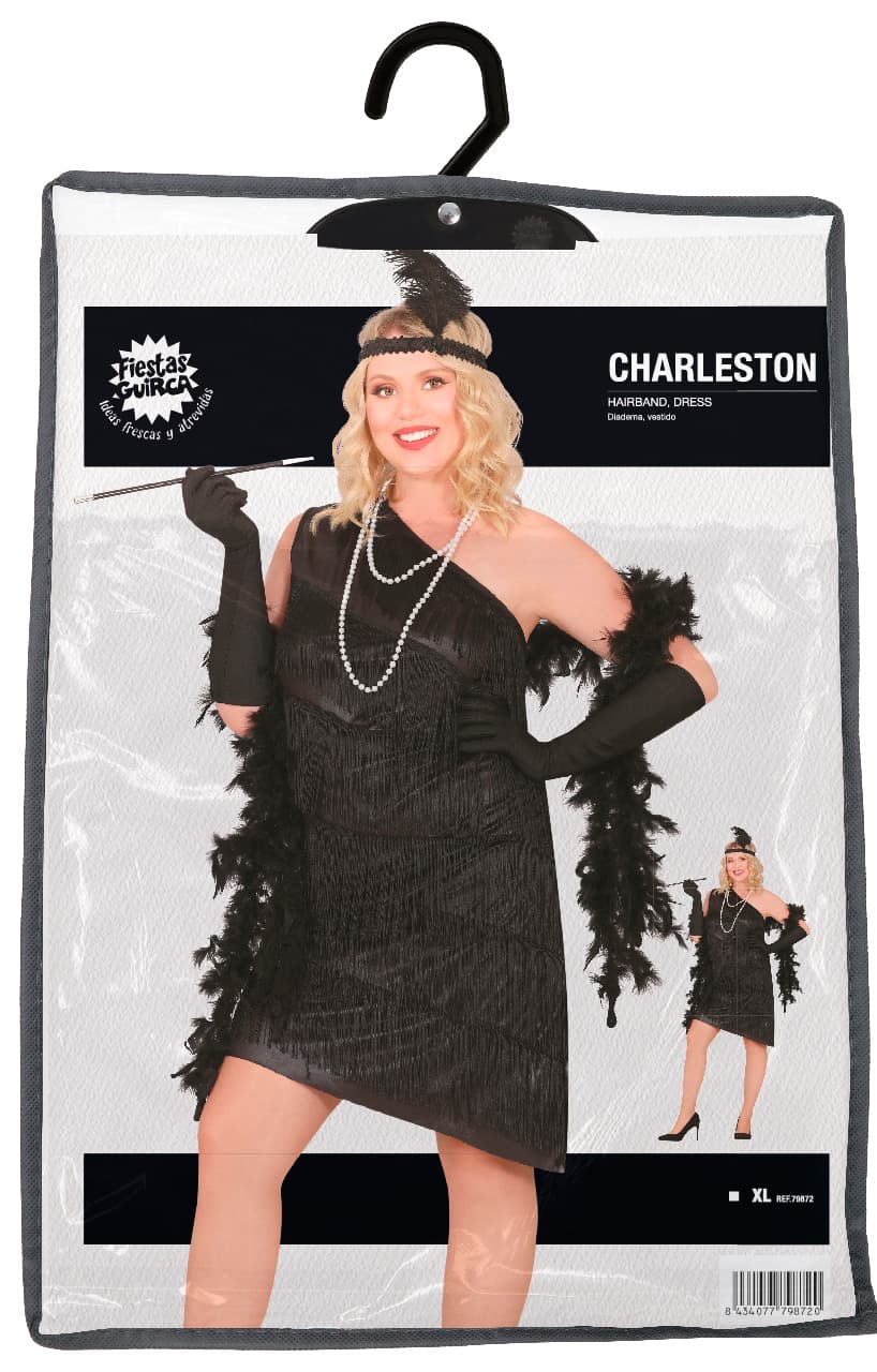 Charleston – kostume til damer, sort