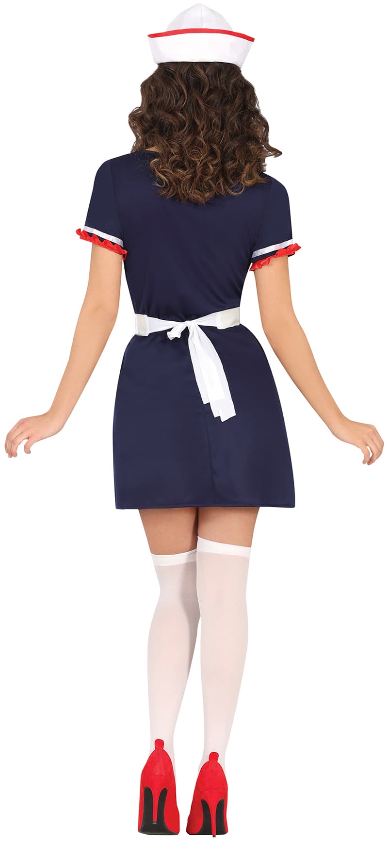Matros – kostume til damer, blå og hvid, model 80408
