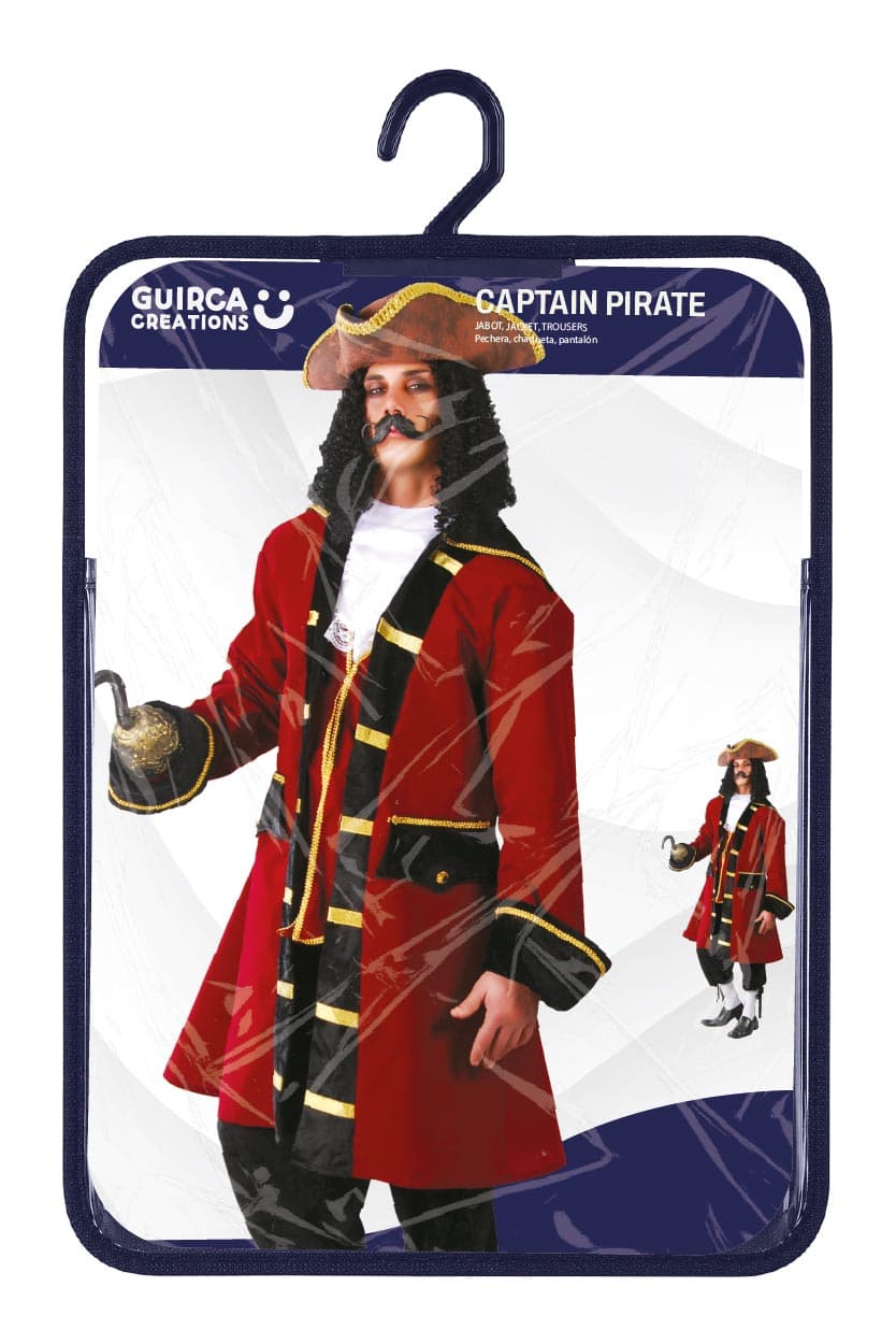 Piratkaptajn – kostume til herrer