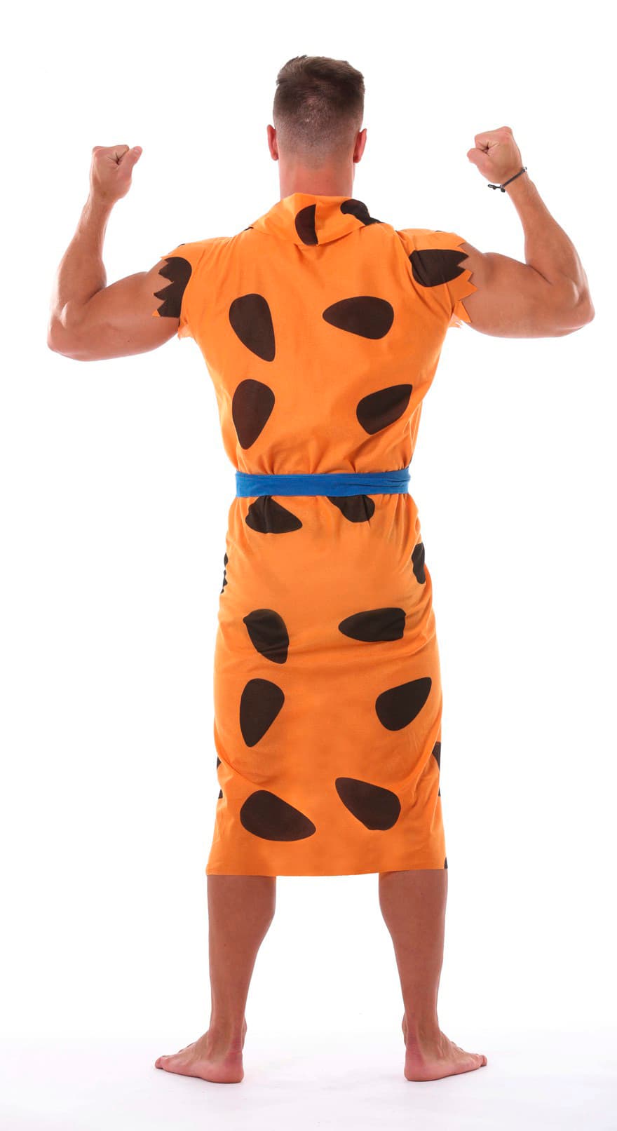 Huleboer – kostume til herrer, orange og sort