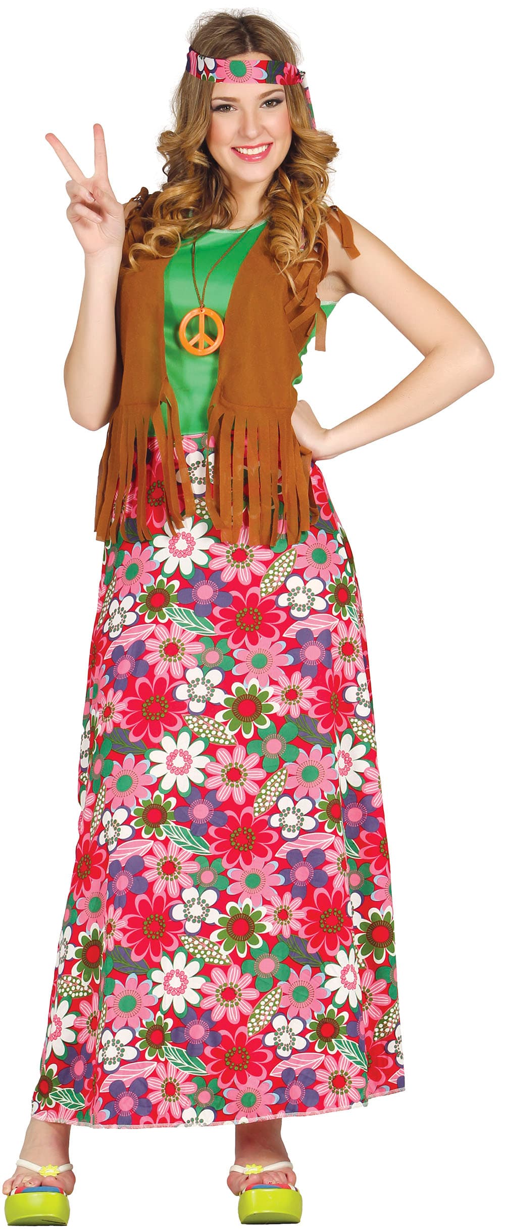 Glad hippie – kostume til damer