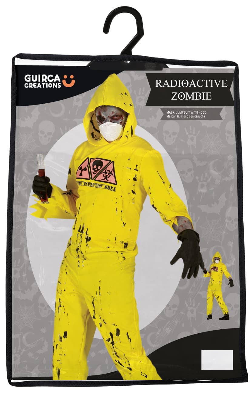 Radioaktiv zombie – kostume til herrer