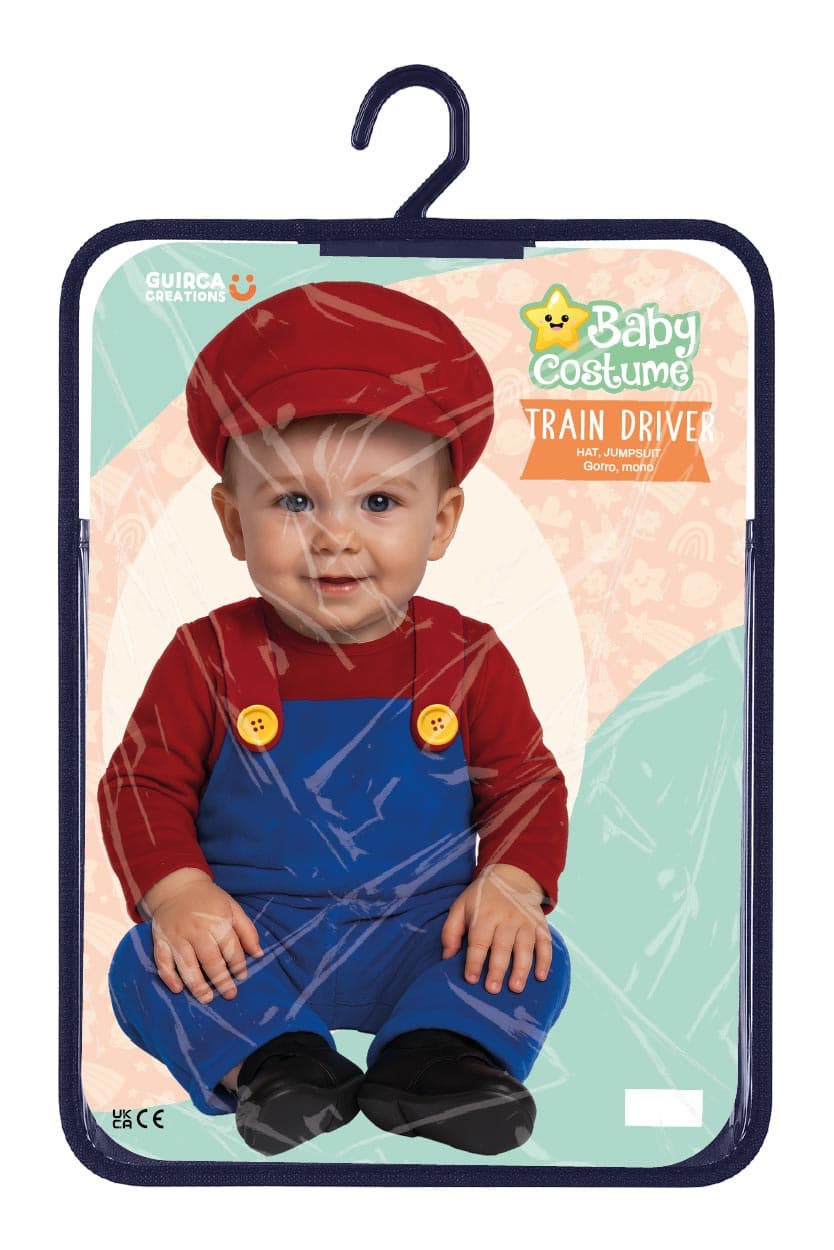 Lokomotivfører – kostume til baby