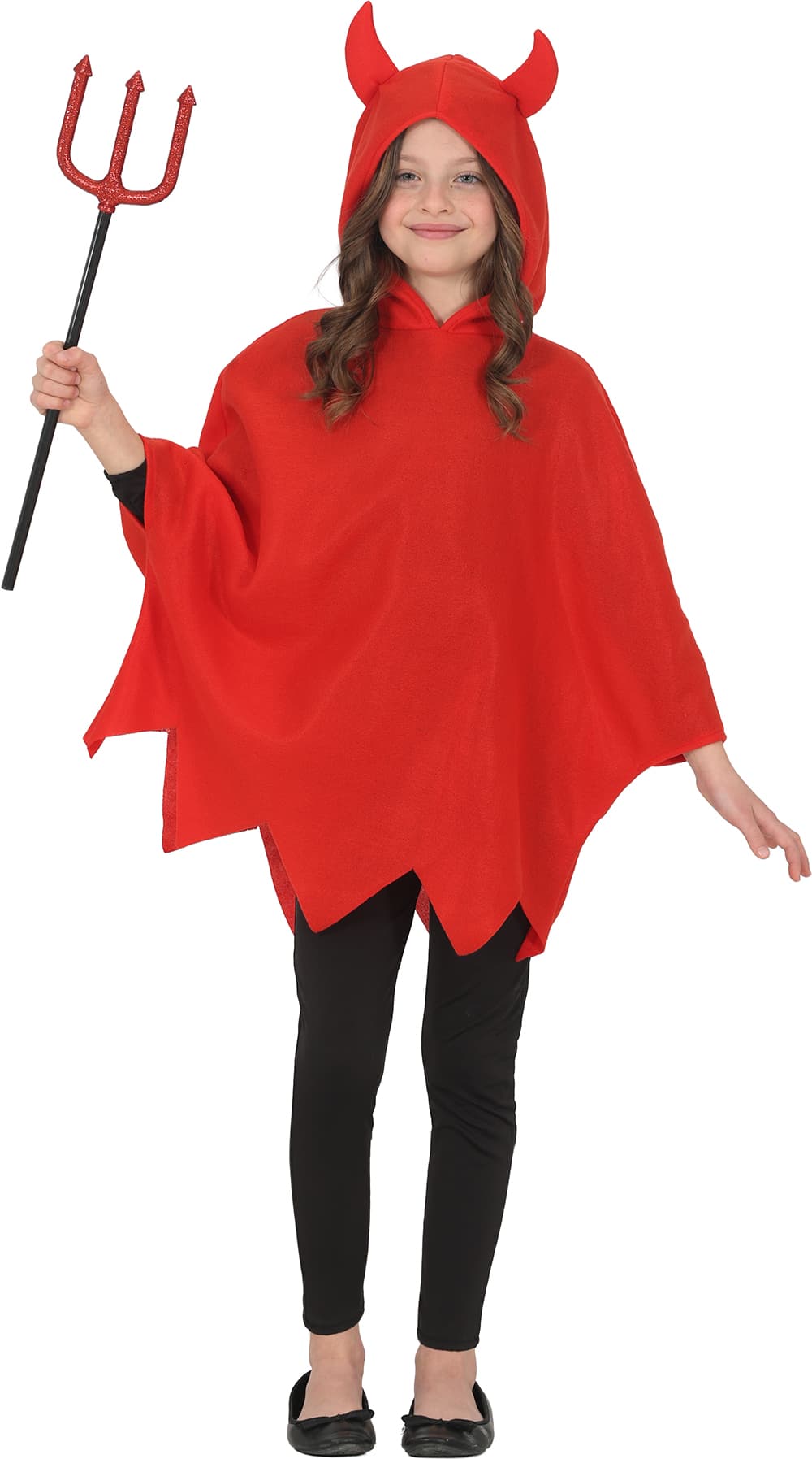 Lille djævleponcho – kostume til børn