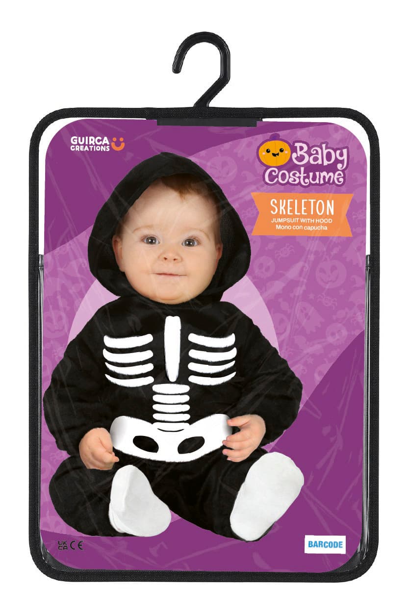 Skelet – kostume til baby