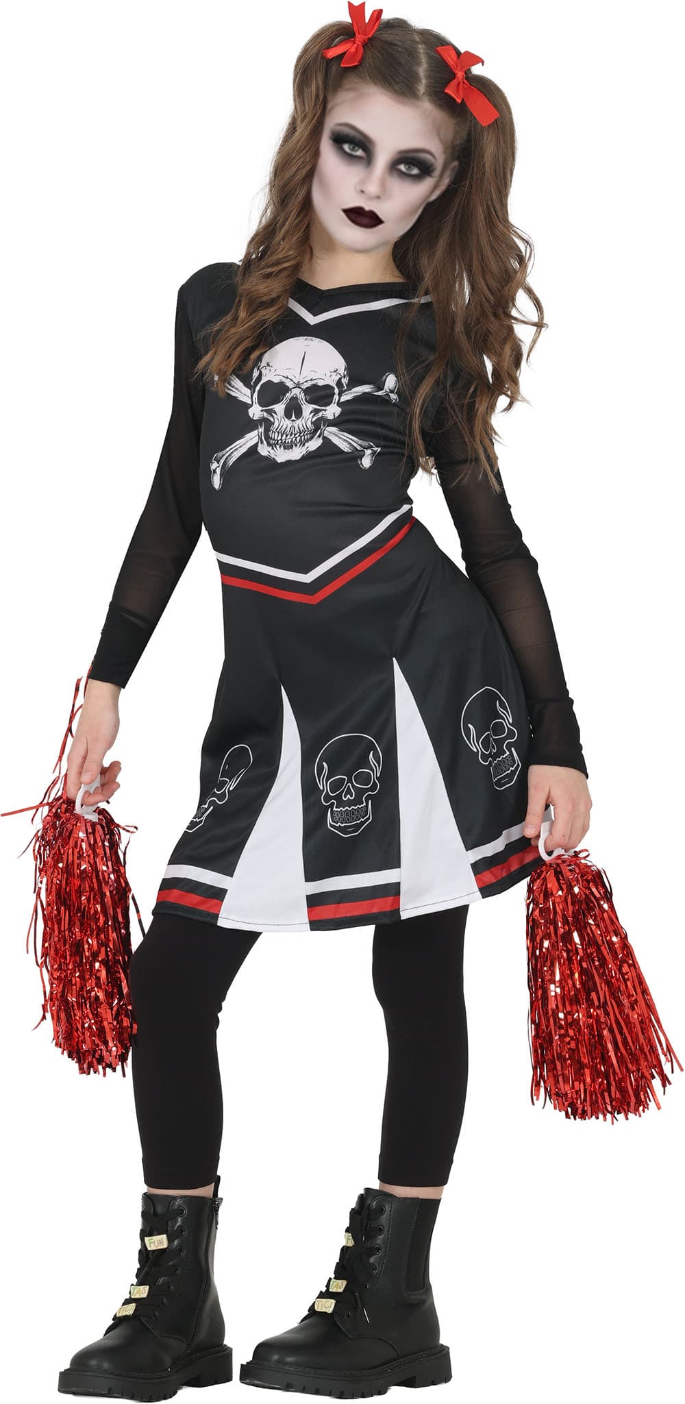 Gotisk cheerleader – kostume til piger