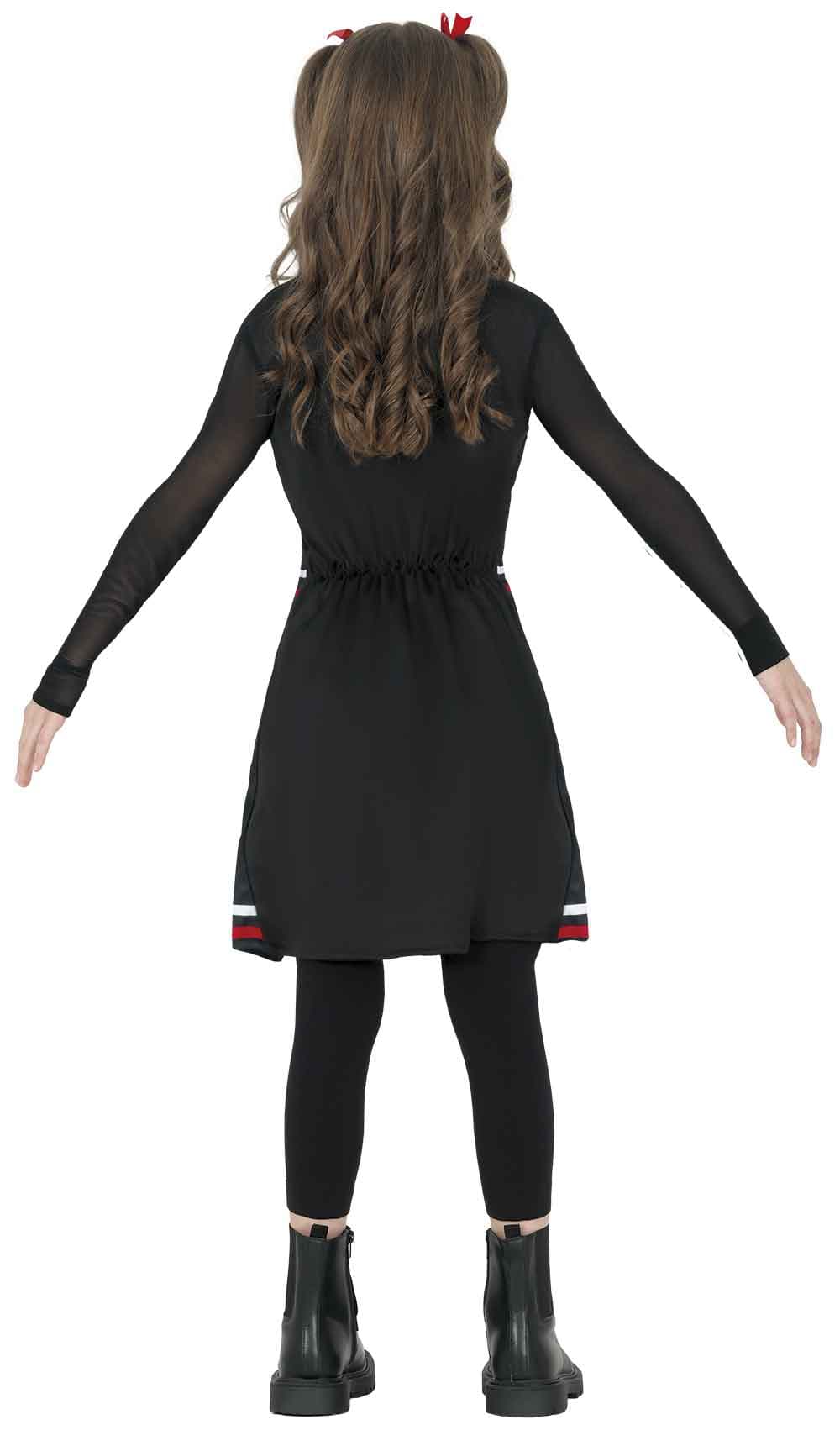 Gotisk cheerleader – kostume til piger